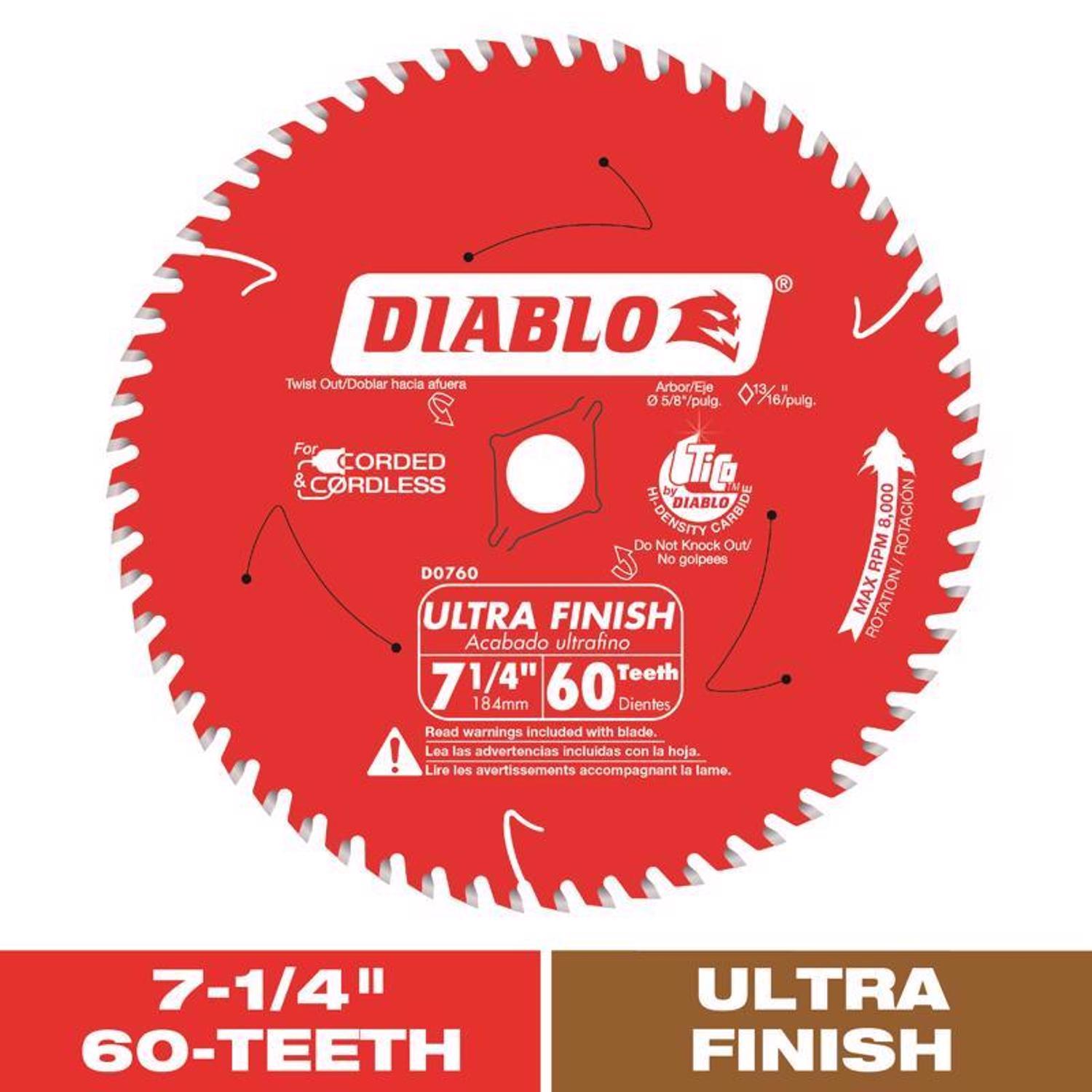 Diablo 12 in. D X 1 in. TiCo Hi-Density Carbide Circular Saw Blade 44 teeth 1 pk