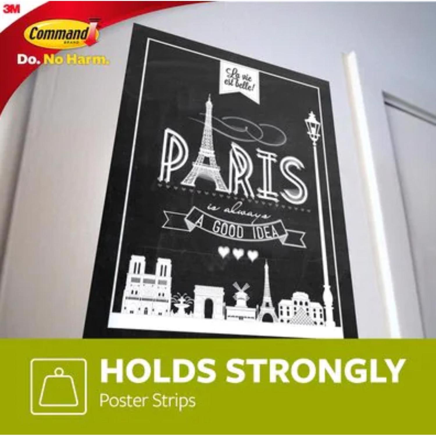 3M Command White Poster Strips 1 lb 12