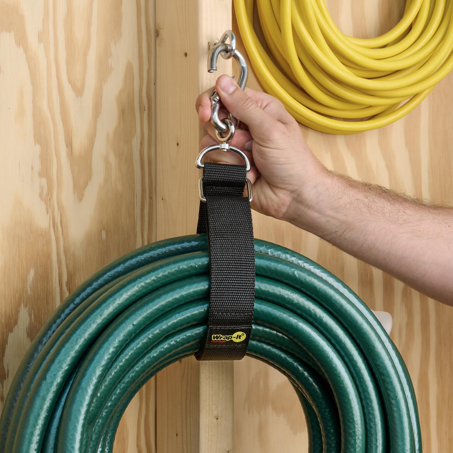 Wrap-It Hook 'n Hang 24 in. L Black Nylon/Steel/Hook and Loop Enclosure Storage Strap 250 lb. cap. 1