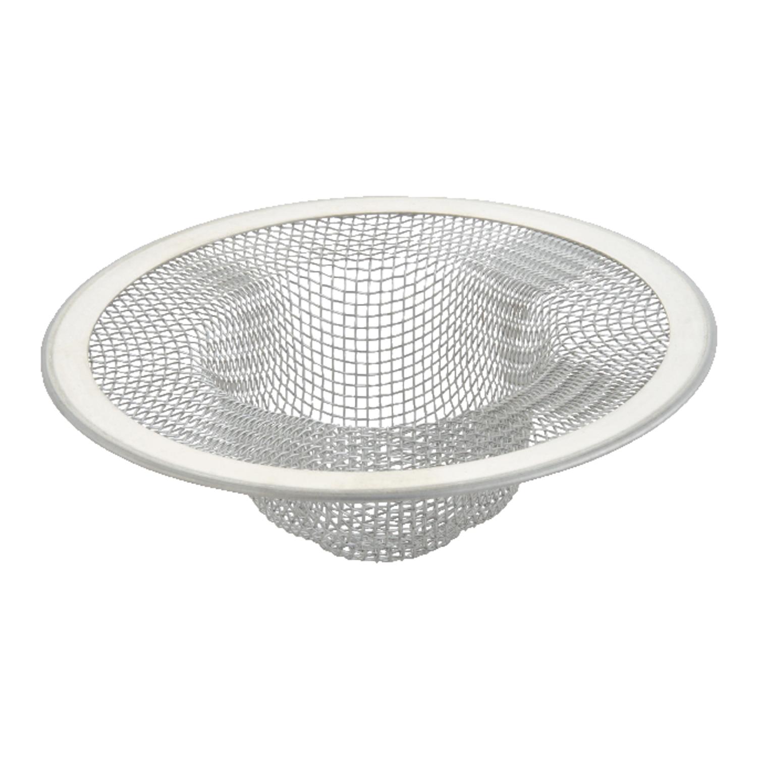Ace 3-3/8 in. D Chrome White Stainless Steel Mesh Strainer