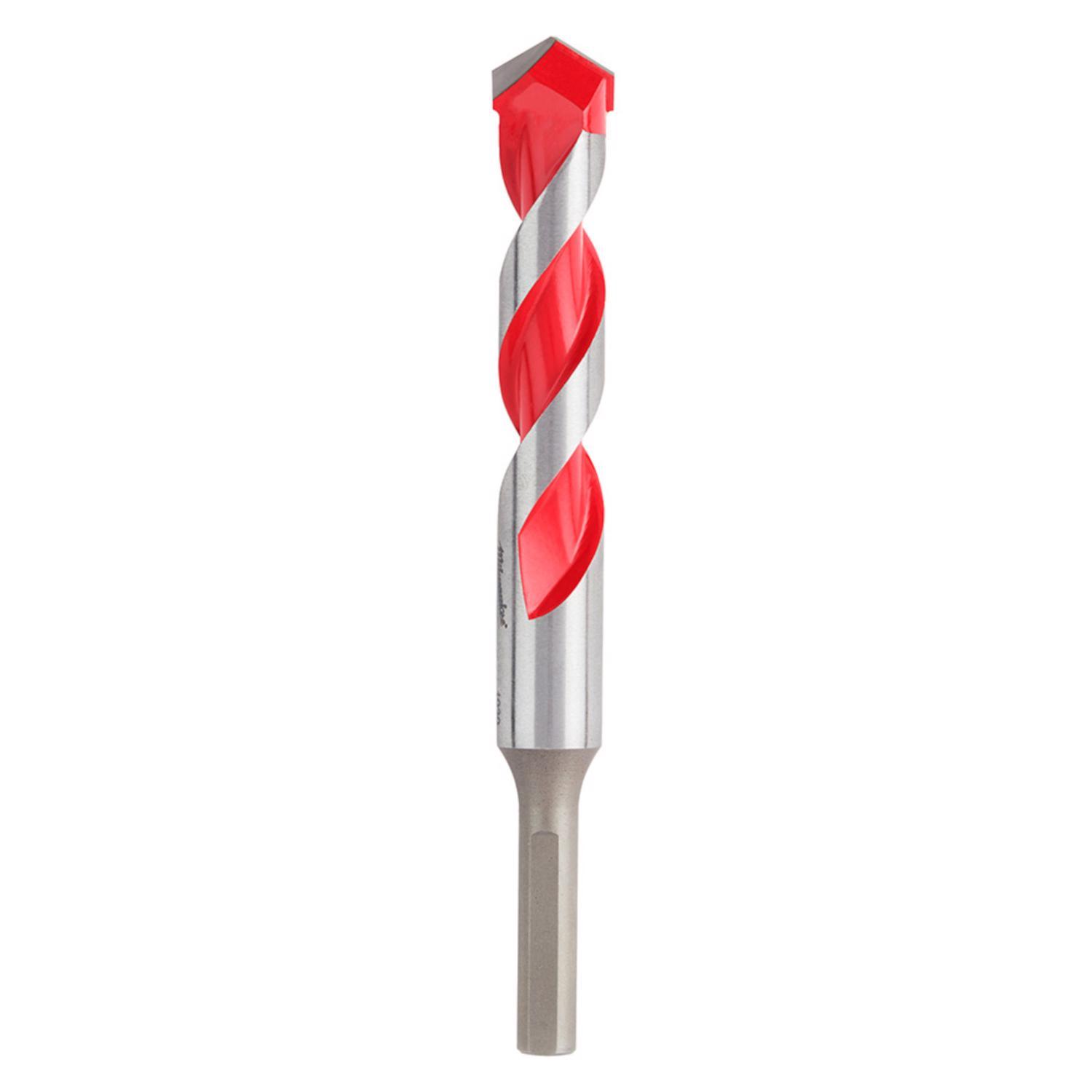 Milwaukee Shockwave 3/4 in. X 6 in. L Carbide Hammer Drill Bit 3-Flat Shank 1 pk