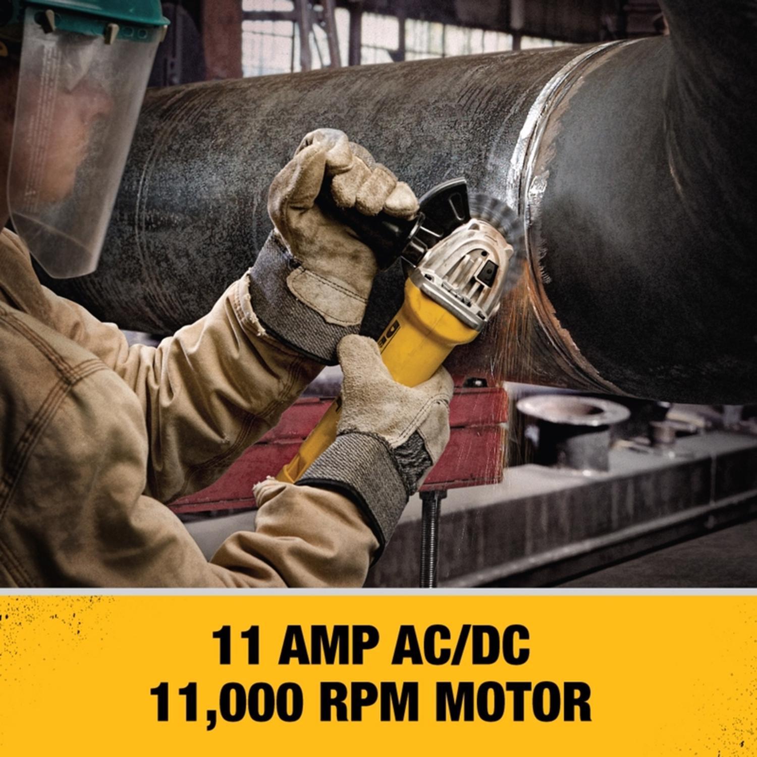DEWALT 11 amps Corded 4-1/2 in. Small Angle Grinder