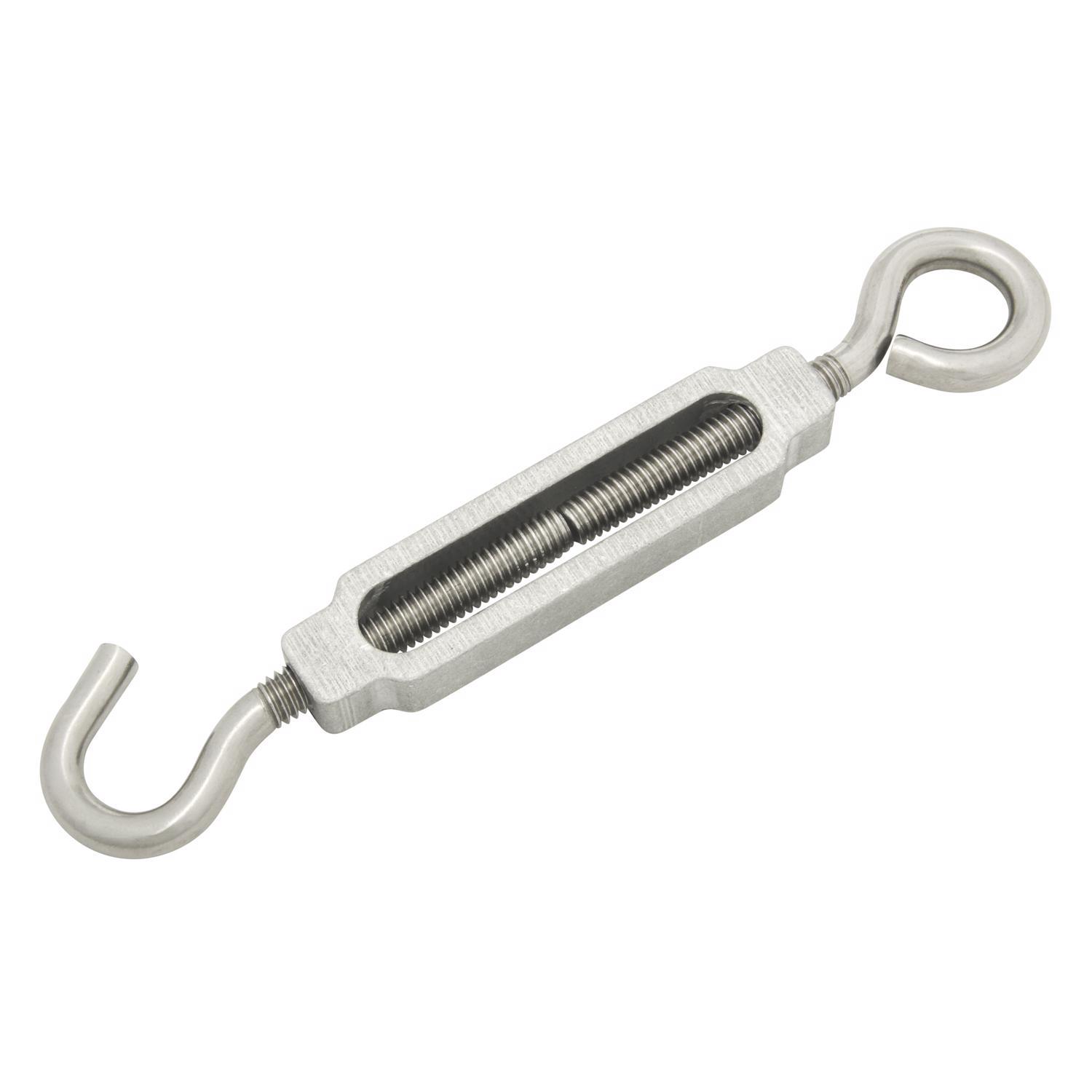 Hampton Zinc-Plated Stainless Steel 0.268 in. D Turnbuckle 275 lb. cap. 6-5/8 in. L