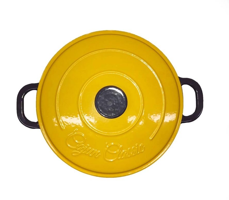 Cajun Classic 5 Qt Purple & Gold Enameled Cast Iron Dutch Oven