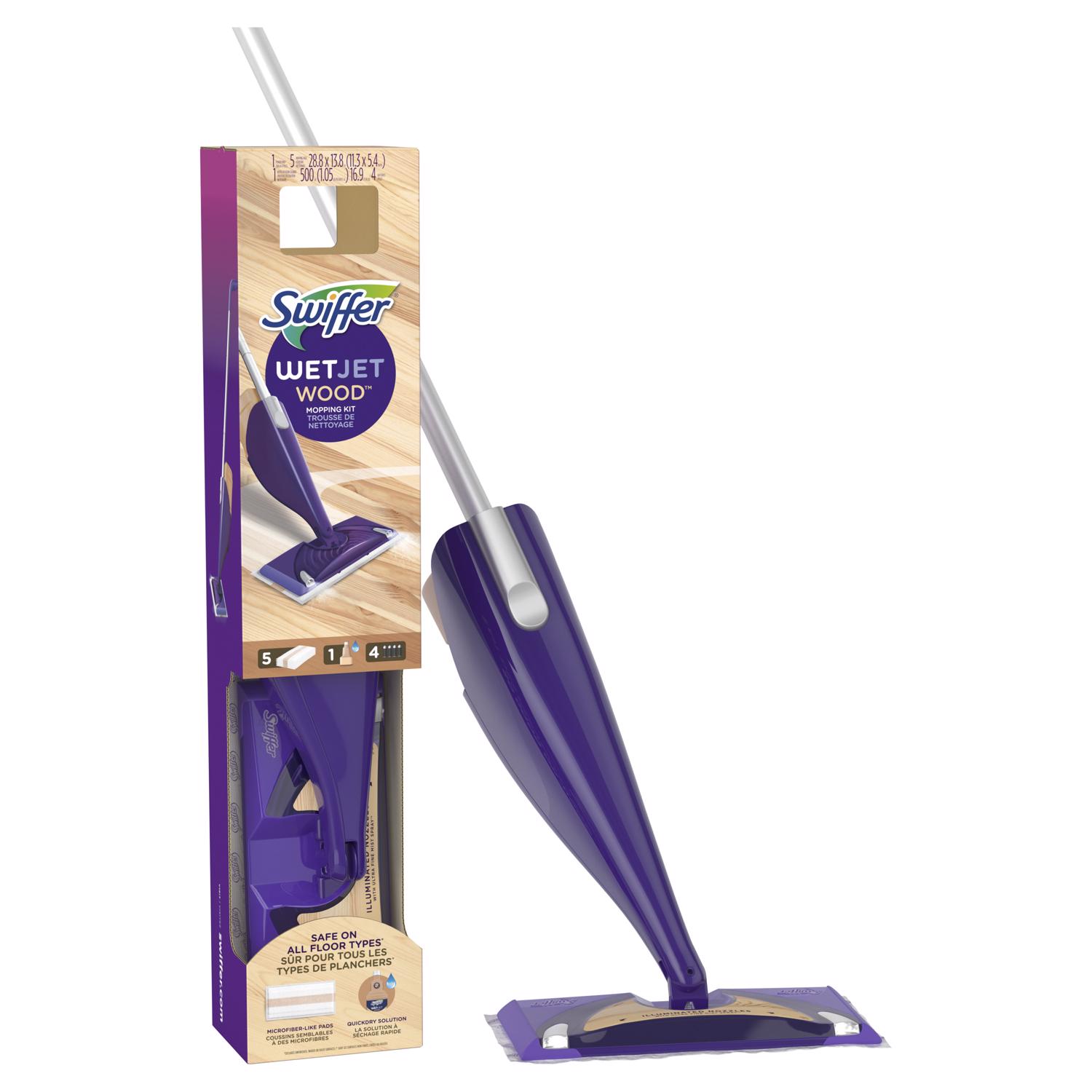 Swiffer WetJet Wood 11 in. W Wet Mop Kit