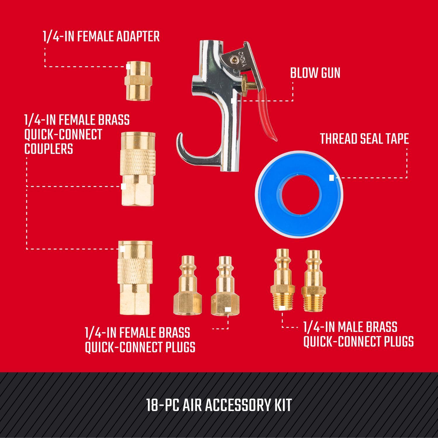 CRAFTSMAN 1/4 in. Air Tool Accessory Kit 18 pc