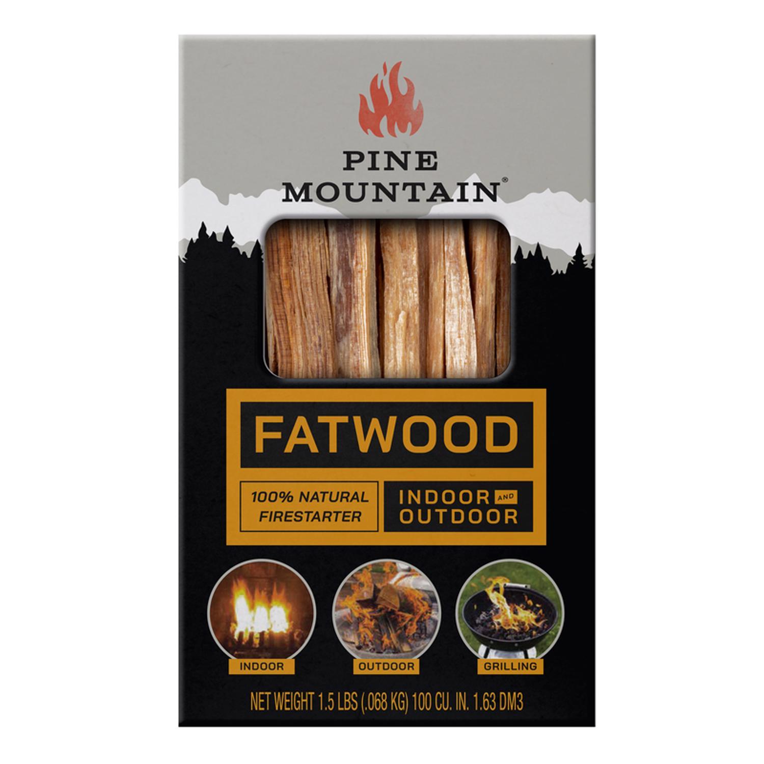 Pine Mountain Starter Stikk Fatwood Fire Starter 30 min 1.5 lb
