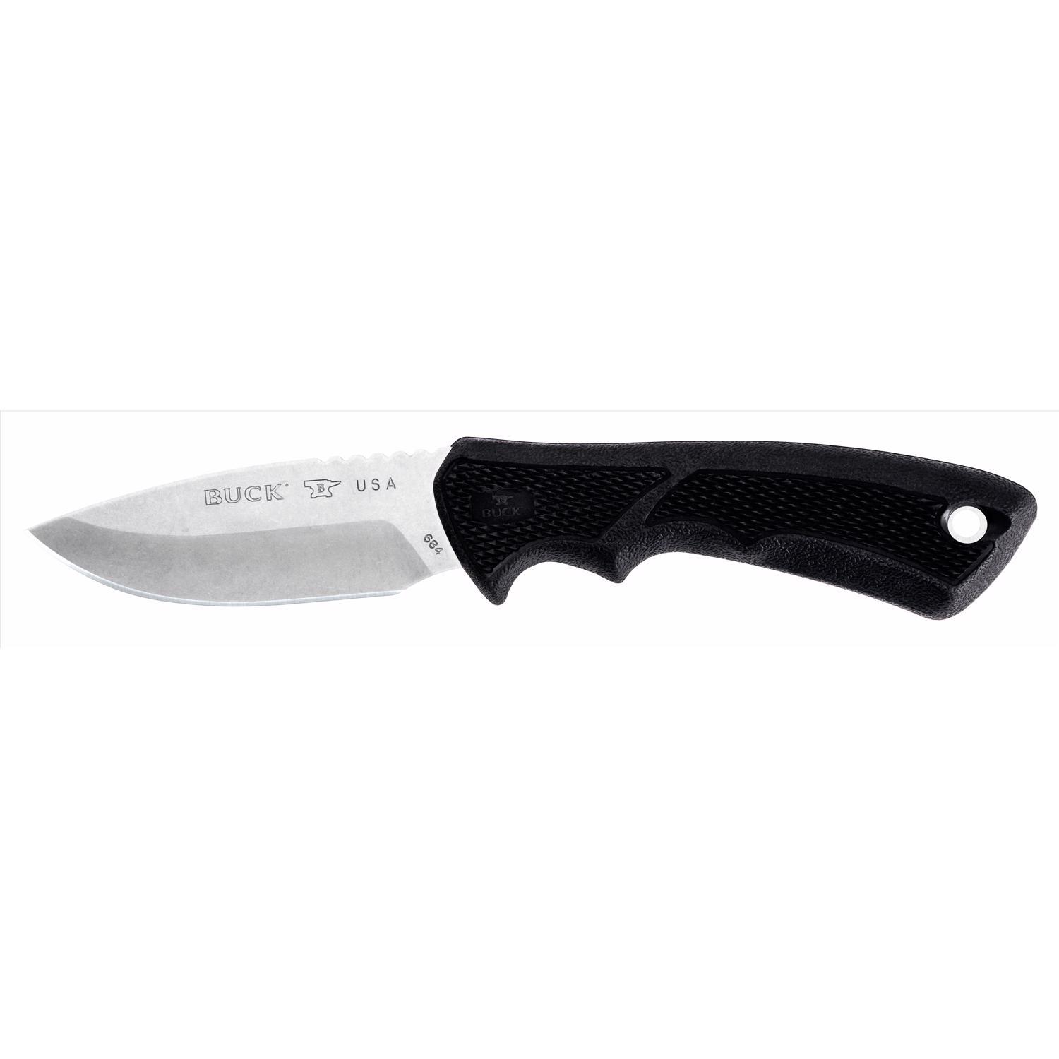 Buck Knives Black 420 HC Stainless Steel > 6 in. Fixed Blade Knife