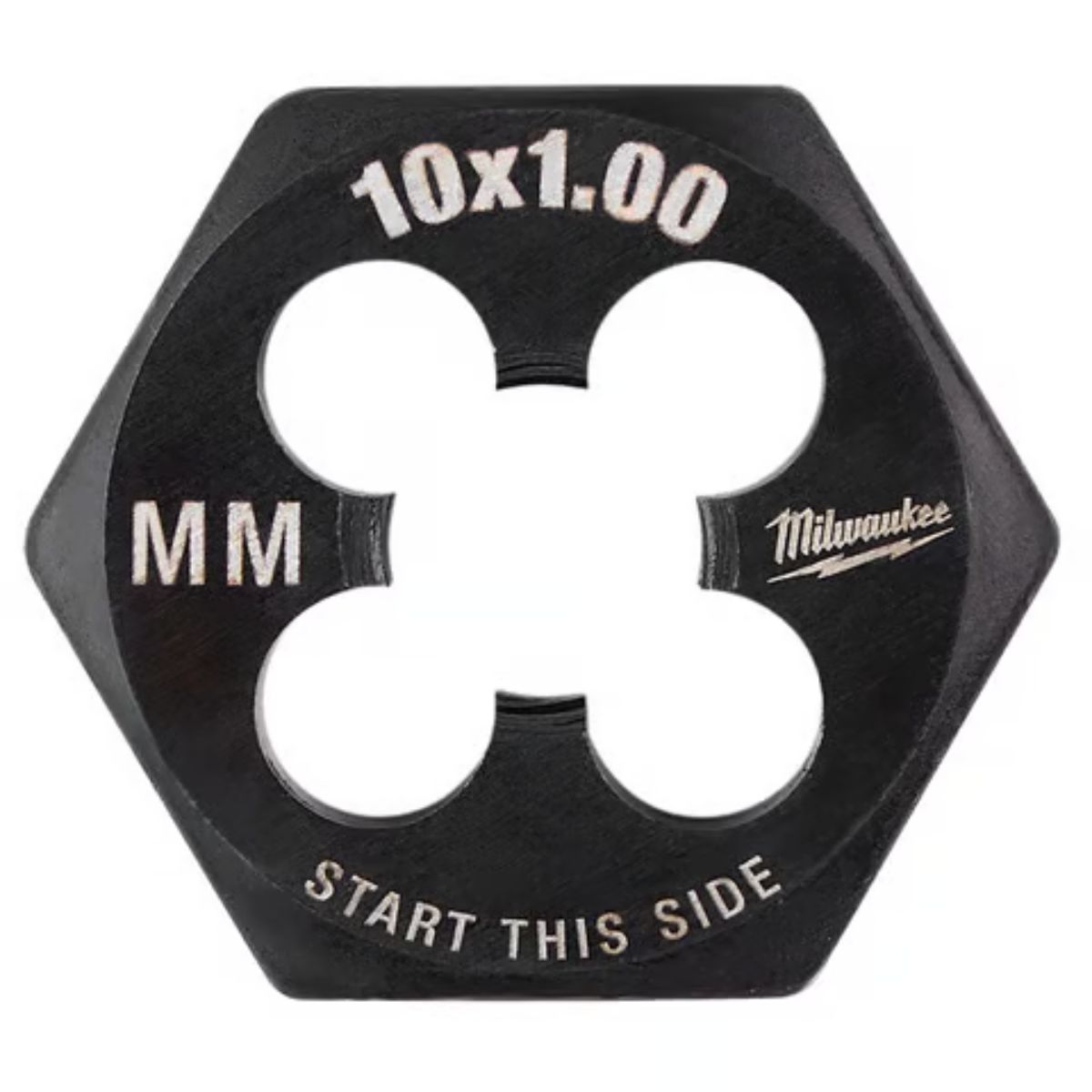 Milwaukee Metric M10 x 1.0 mm 1 in. Hex Threading Die