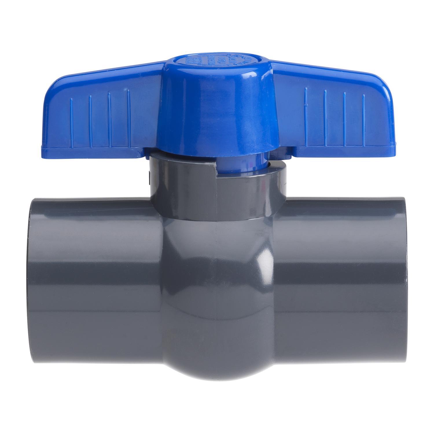 Homewerks 1 in. PVC Slip Ball Valve Full Port T-Handle