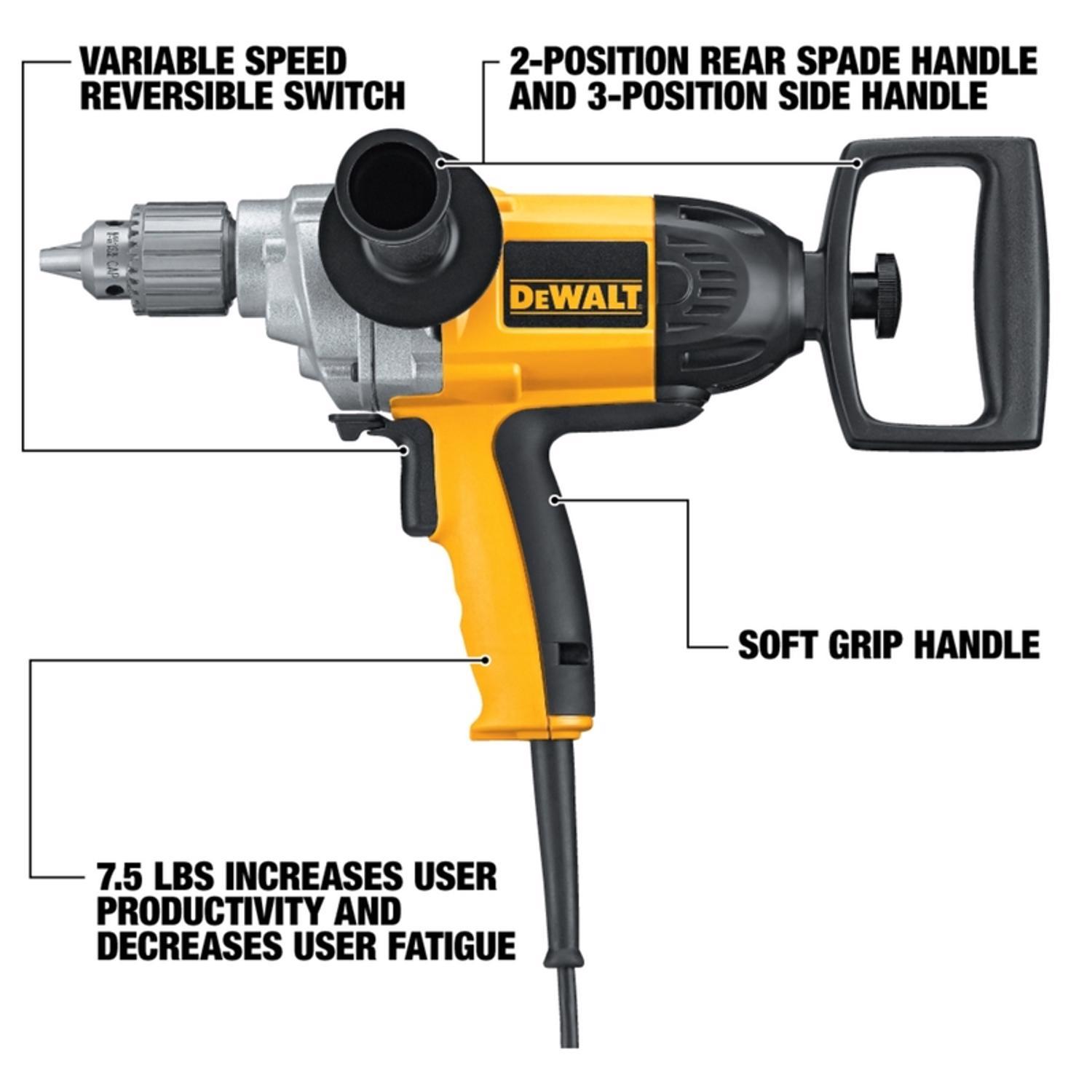 DeWalt 9 amps 1/2 in. Spade Handle Corded Drill