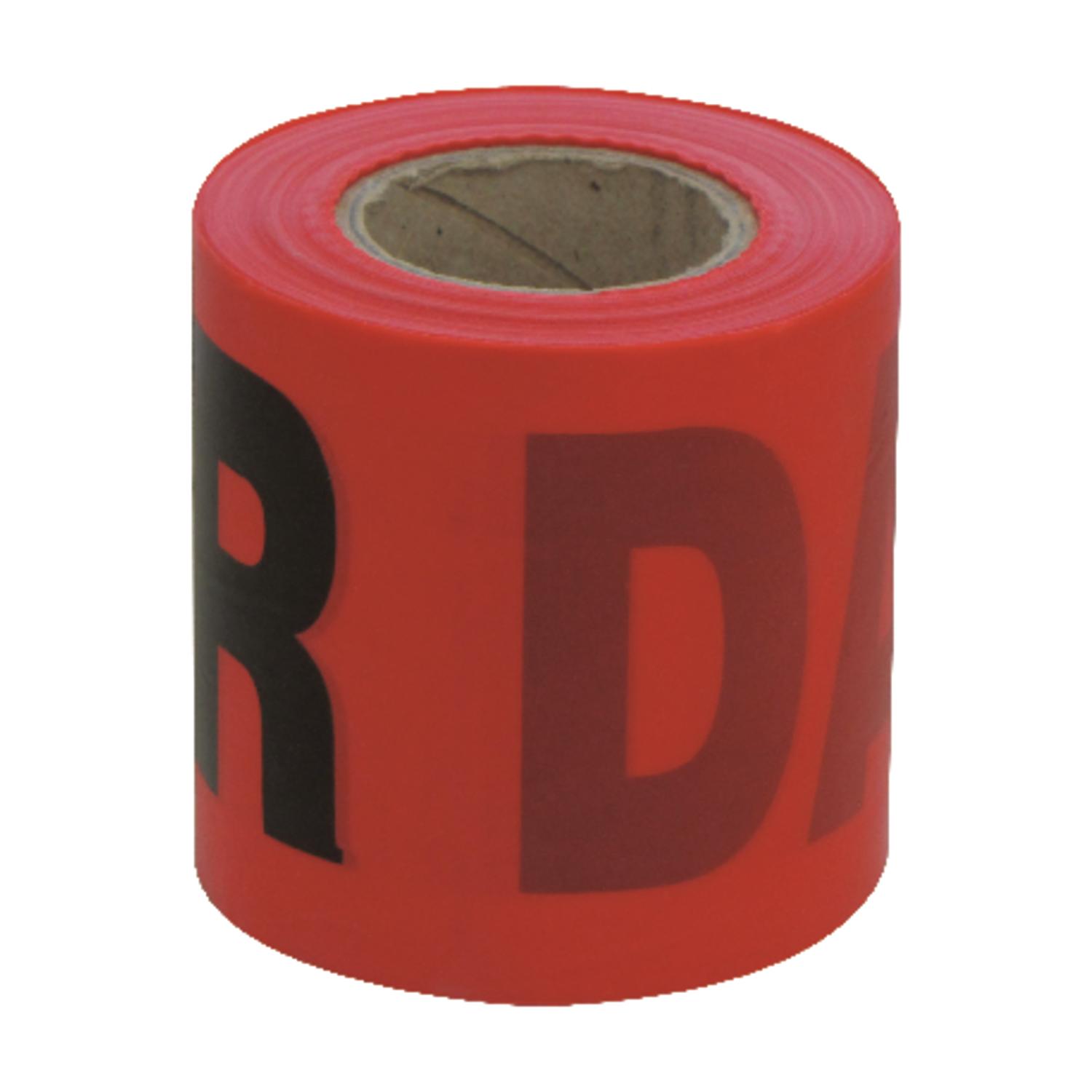 C.H. Hanson 200 ft. L X 3 in. W Plastic Danger Barricade Tape Red