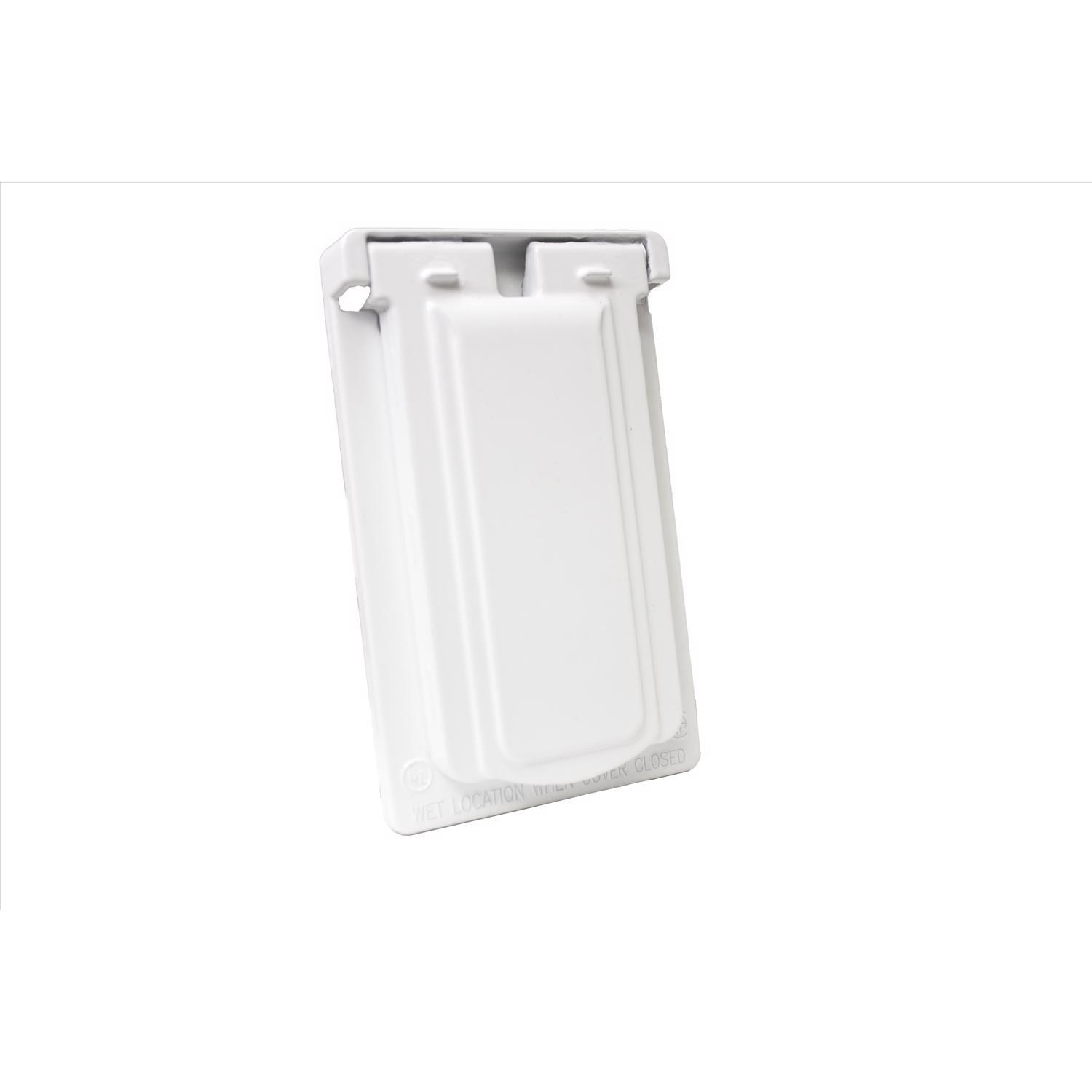 Sigma Engineered Solutions Rectangle Die-Cast Metal 1 gang 4.57 in. H X 2.83 in. W Vertical GFCI Cov