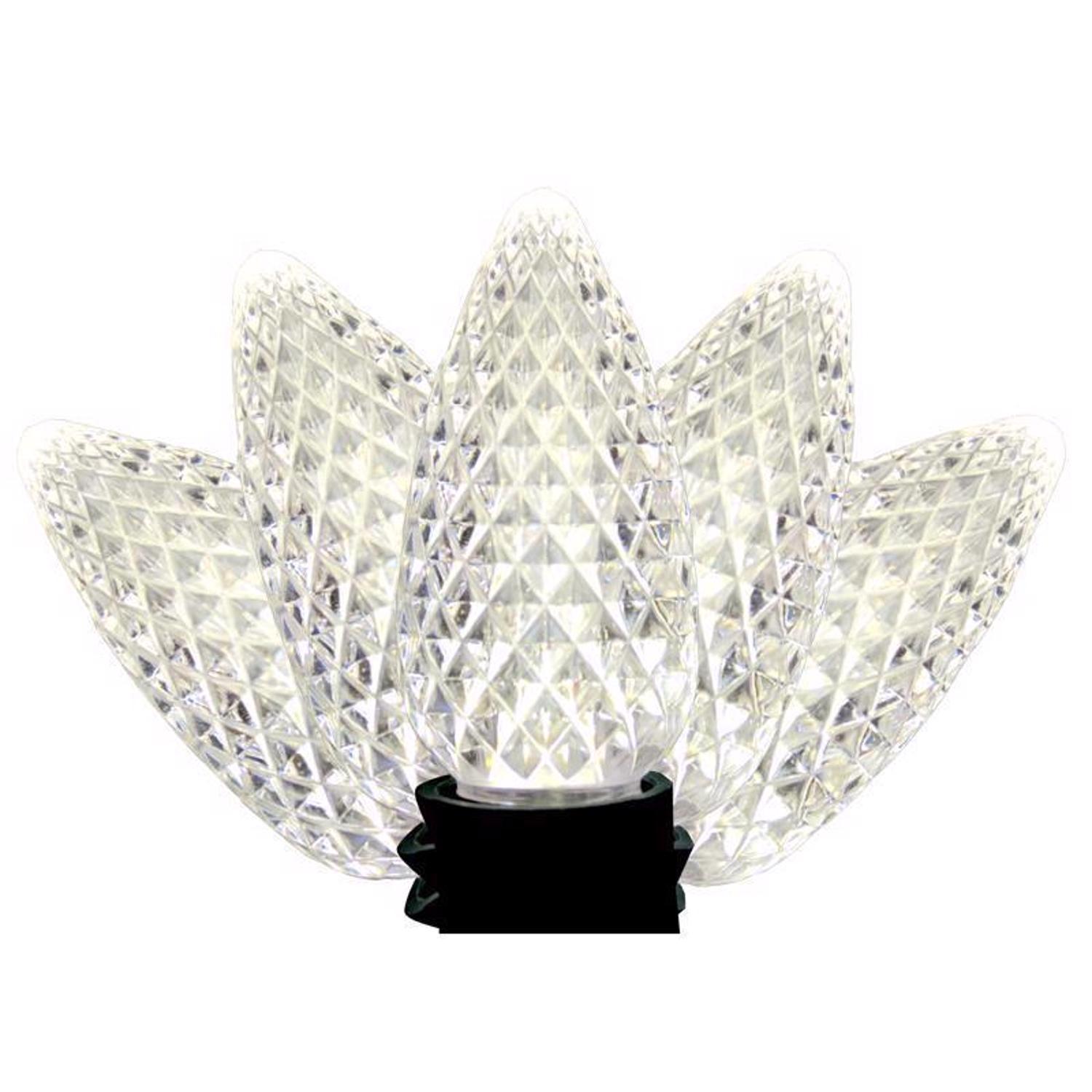 Celebrations Classic LED C9 Pure White 75 ct String Christmas Lights 49 ft.