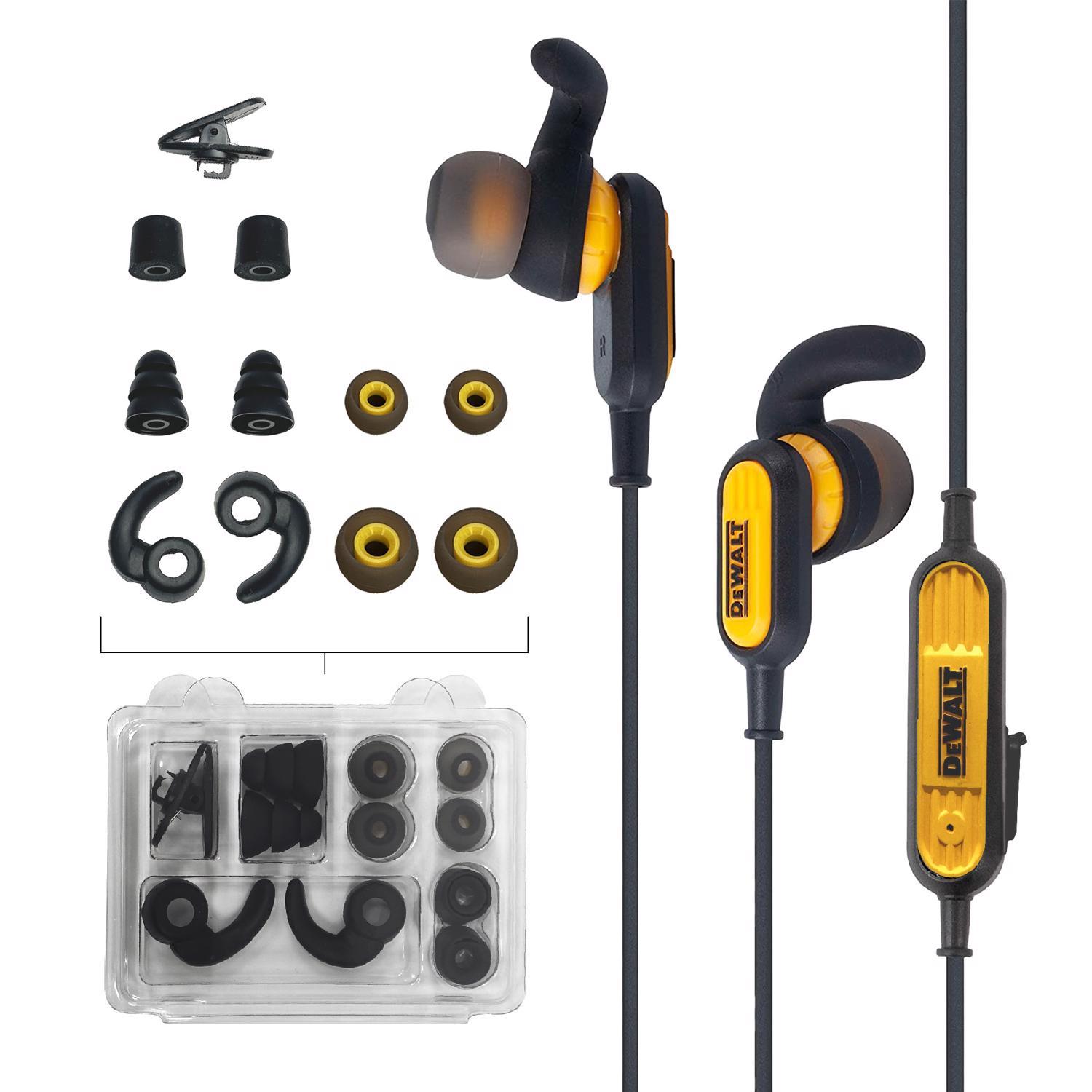 DeWalt Jobsite Wireless Bluetooth Earphone 1 pk