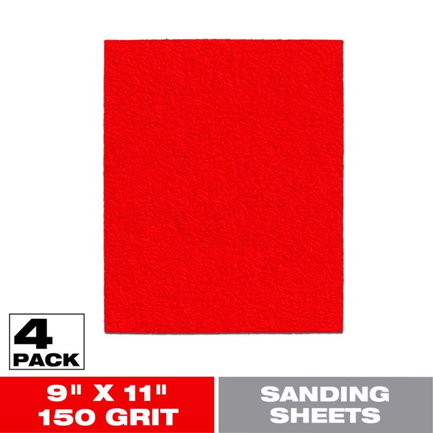 Diablo 9 in. L X 11 in. W 150 Grit Aluminum Oxide Sanding Sheet 4 pk