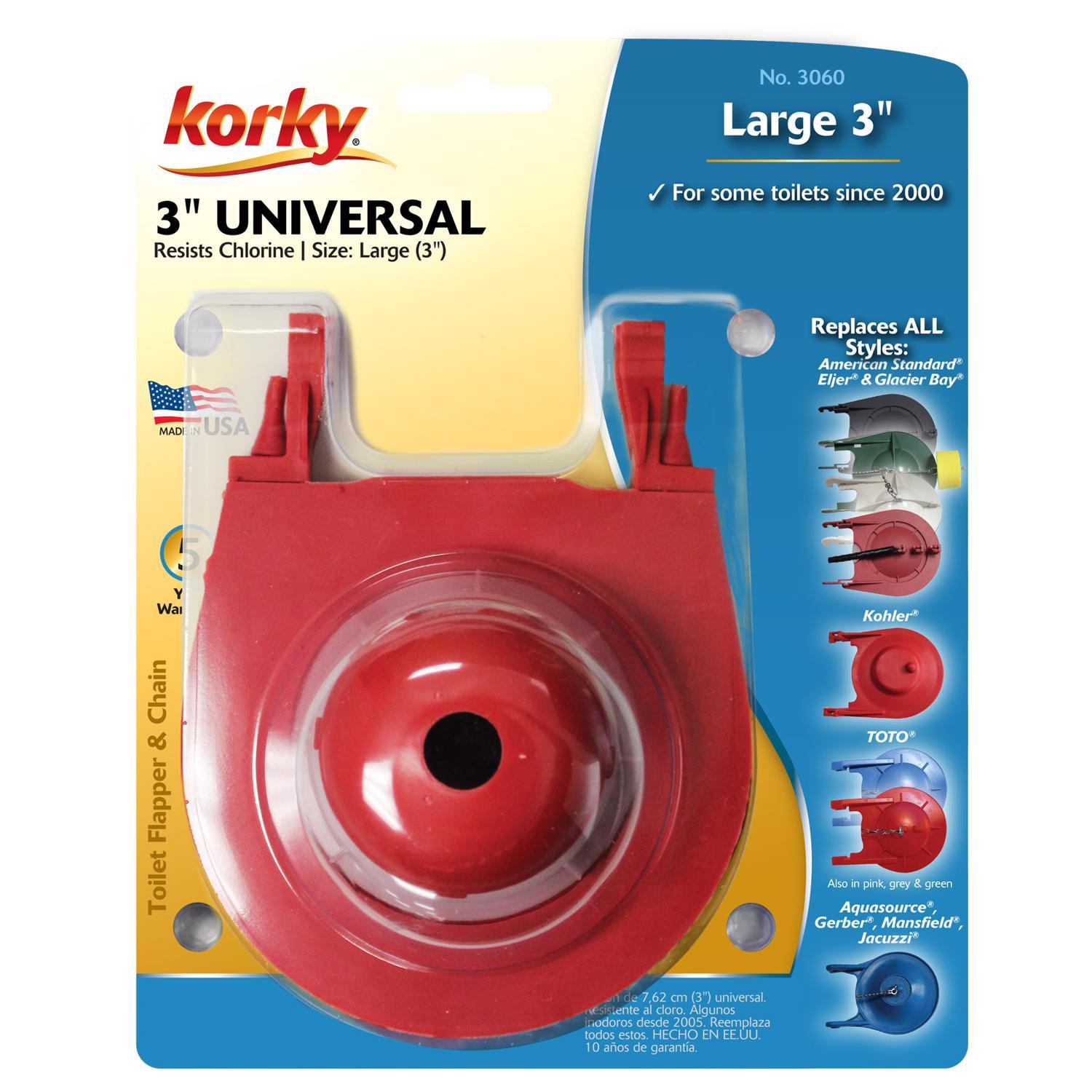 Korky Toilet Flapper Red For Universal