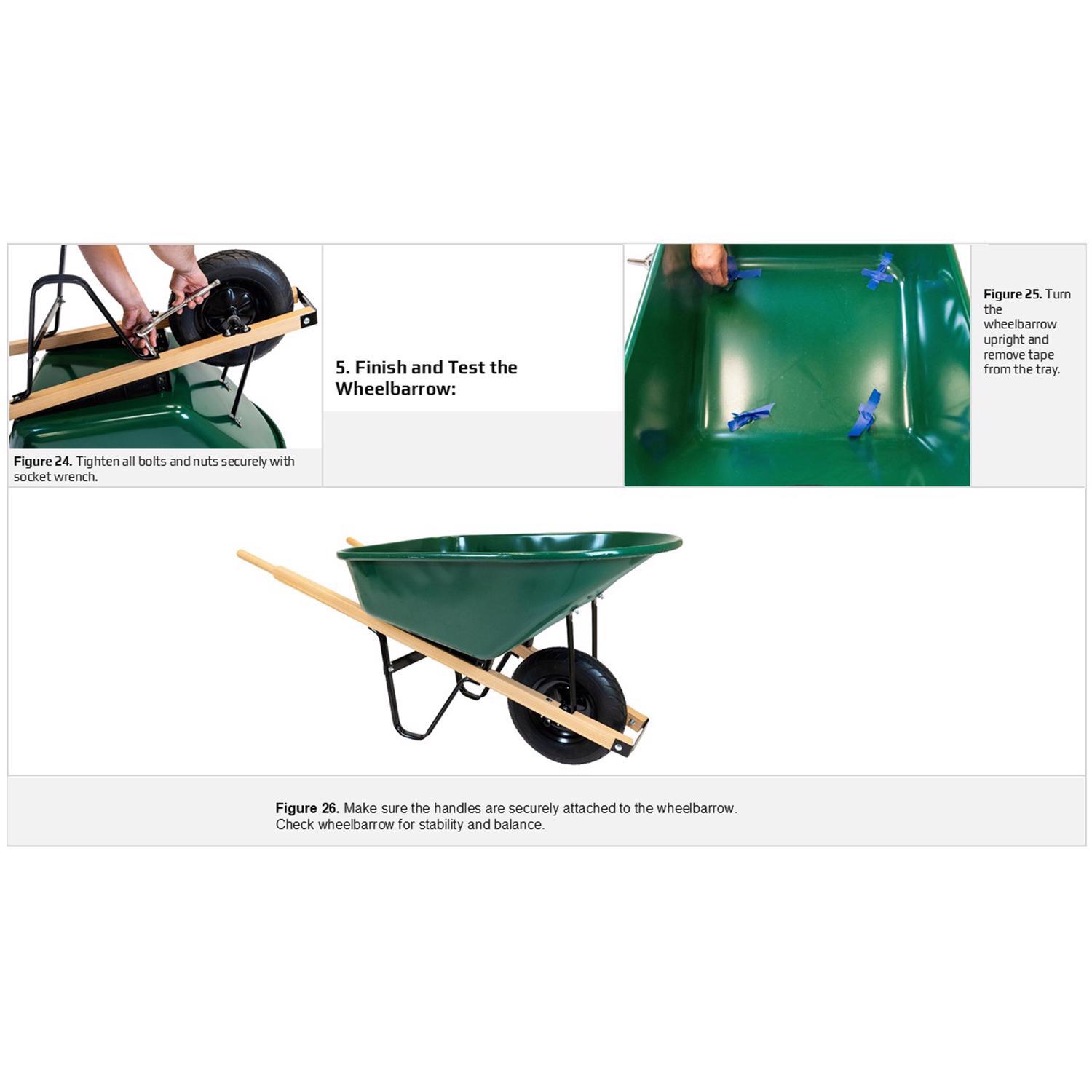 Truper Replacement Wheelbarrow Handle Hardwood