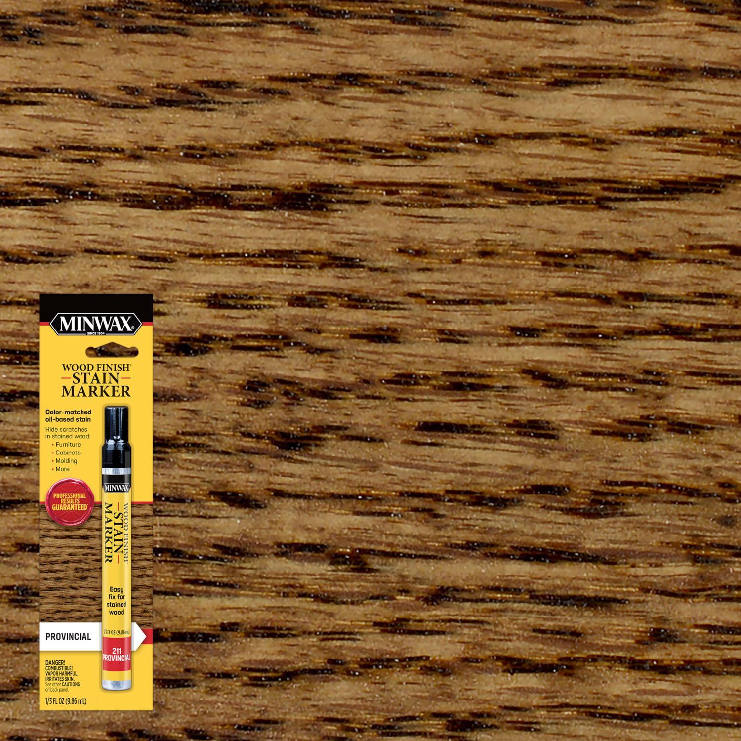 Minwax Wood Finish Stain Marker Semi-Transparent Provincial Oil-Based Stain Marker 1/3 oz