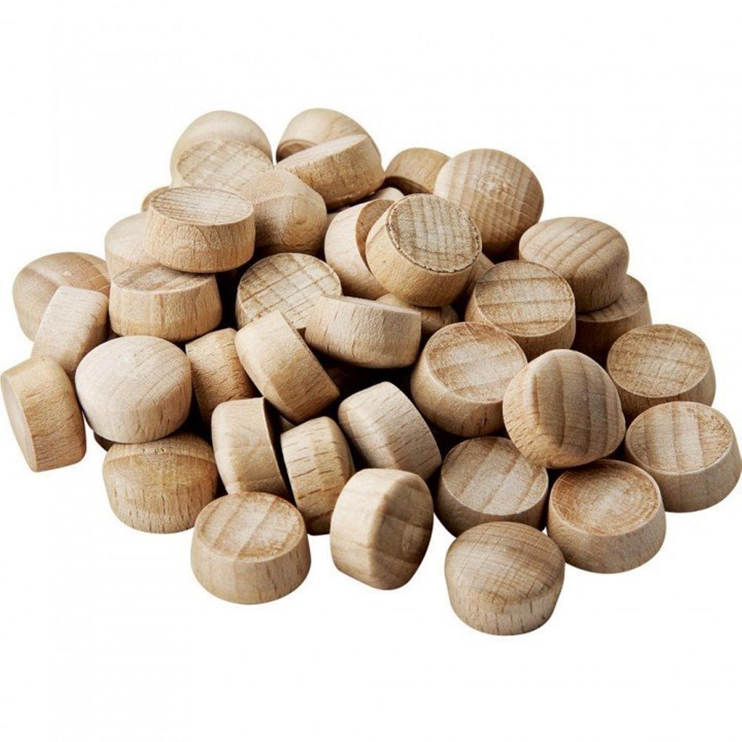 Wolfcraft Round Hardwood Head Plug 5/16 in. D X 1/4 in. L 1 pk Natural