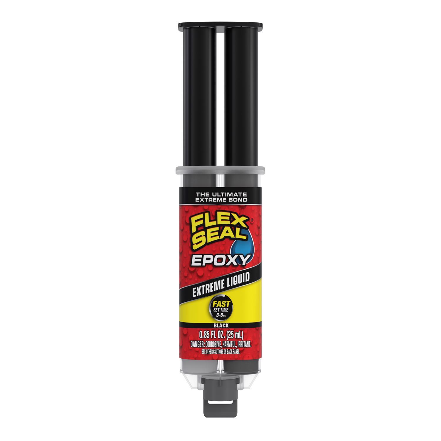 Flex Seal Family of Products Flex Seal Epoxy Extra Strength Epoxy Black Epoxy Syringe 0.85 fl. oz.