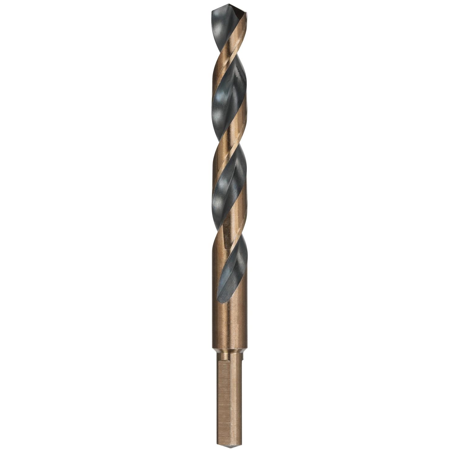 DEWALT Black & Gold 1/2 in. X 6 in. L High Speed Steel Split Point Drill Bit Reduced Round Shank 1 p