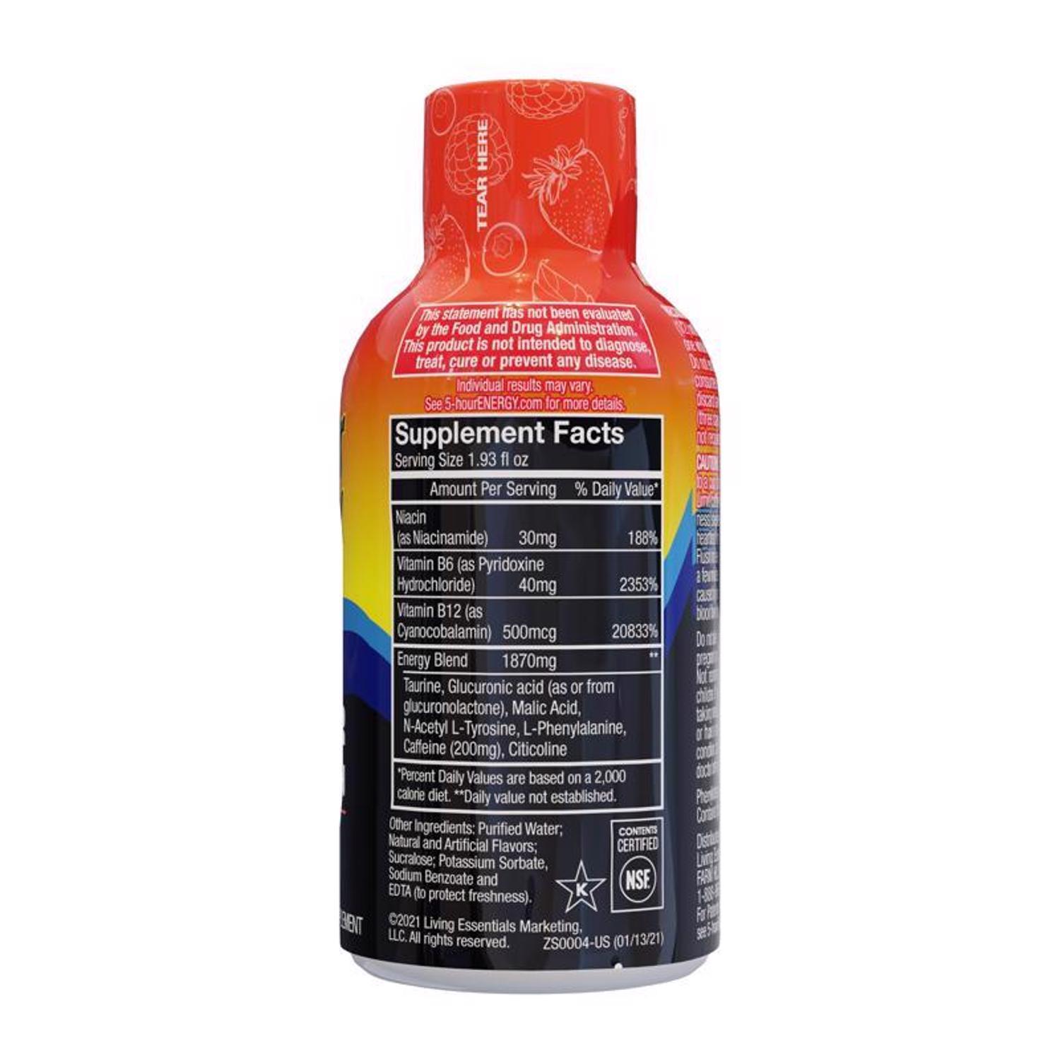 5-hour Energy RegularStrength Sugar Free Berry Energy Shot 1.93 oz
