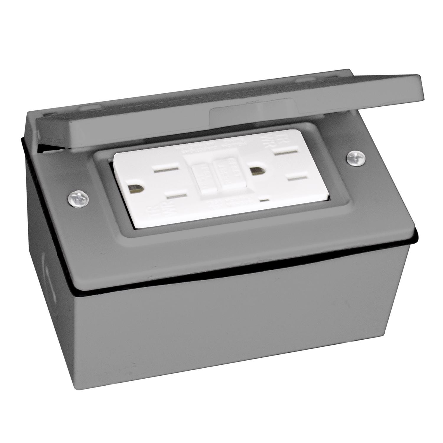 Sigma Engineered Solutions Rectangle Metal 1 gang 2.83 in. H X 4.57 in. W Horizontal GFCI Cover