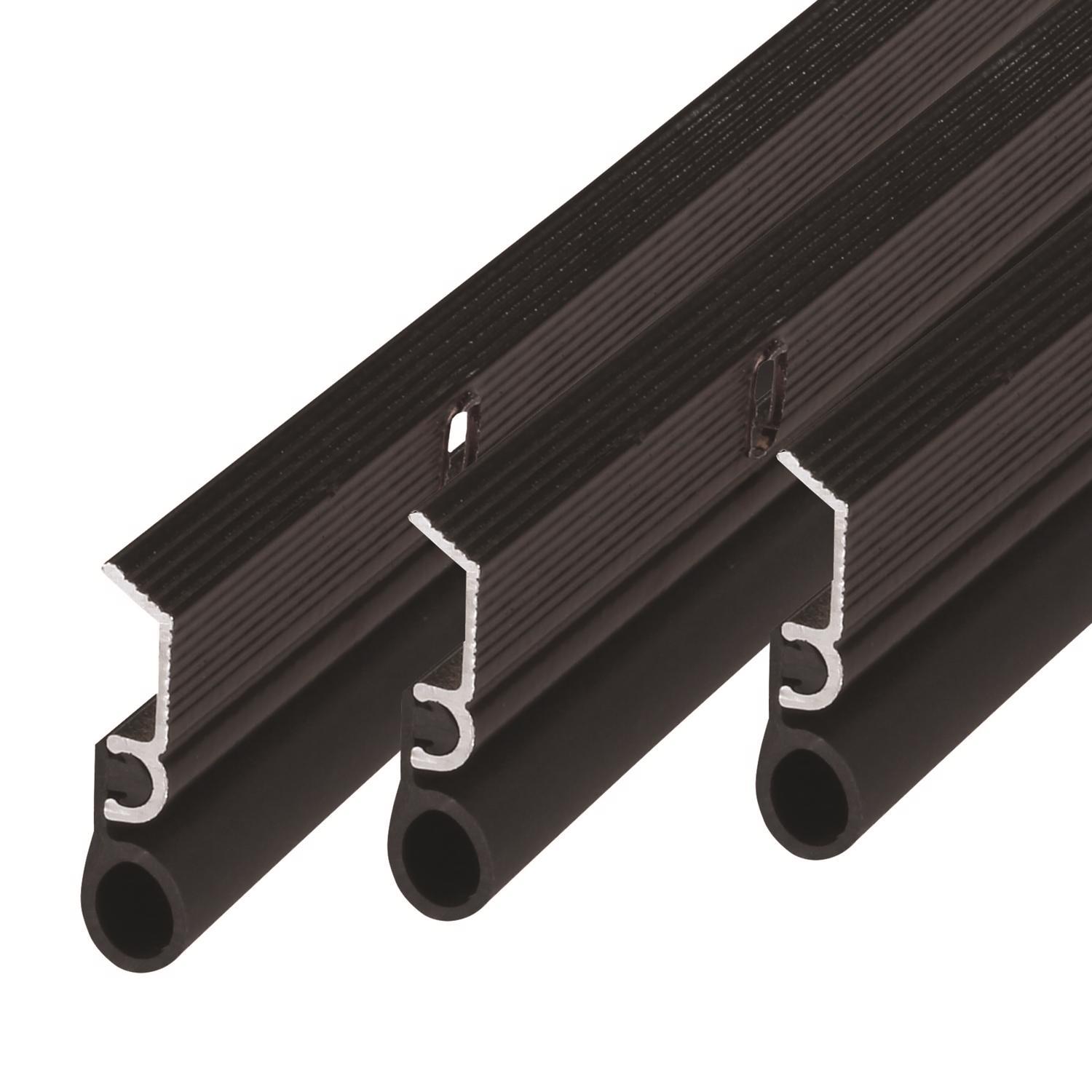 M-D Building Products Bronze Aluminum/Vinyl Weatherstrip Set For Doors 36 in. L X 0.25 in.