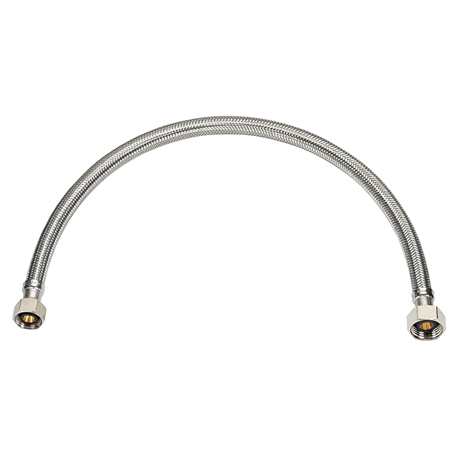 Ace 3/8 in. Compression X 1/2 in. D FIP 12 in. Stainless Steel Supply Line