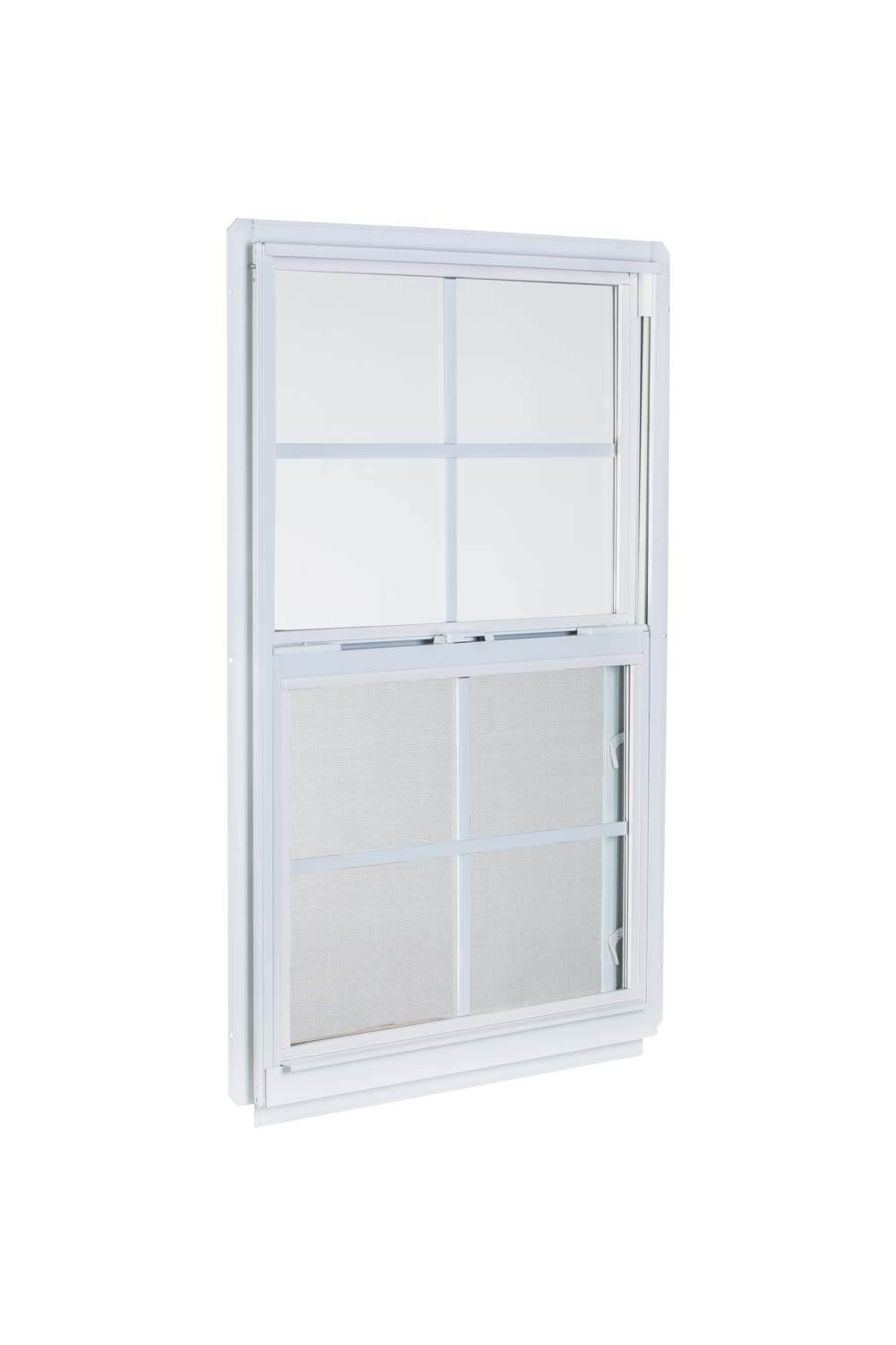 2' x 2'4" White Aluminum Insulated Window (4/4 Window Pane Arrangement) Series 96