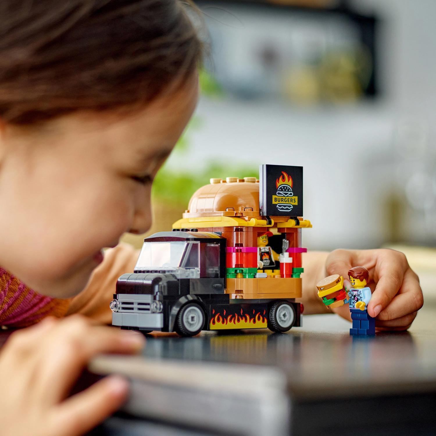 LEGO City Burger Truck Building Set Multicolor 194 pc