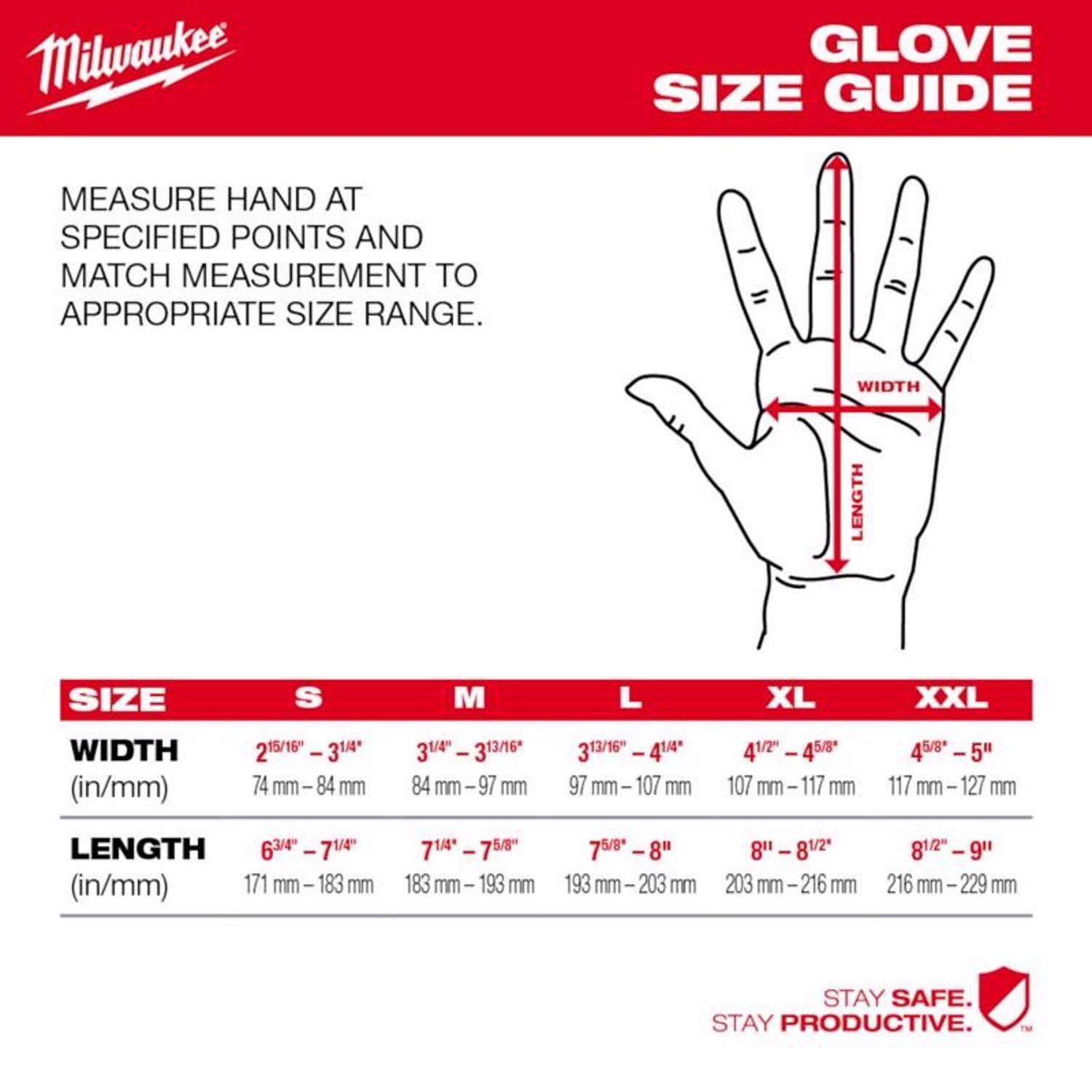 Milwaukee Free Flex Work Gloves Red L 1 pair