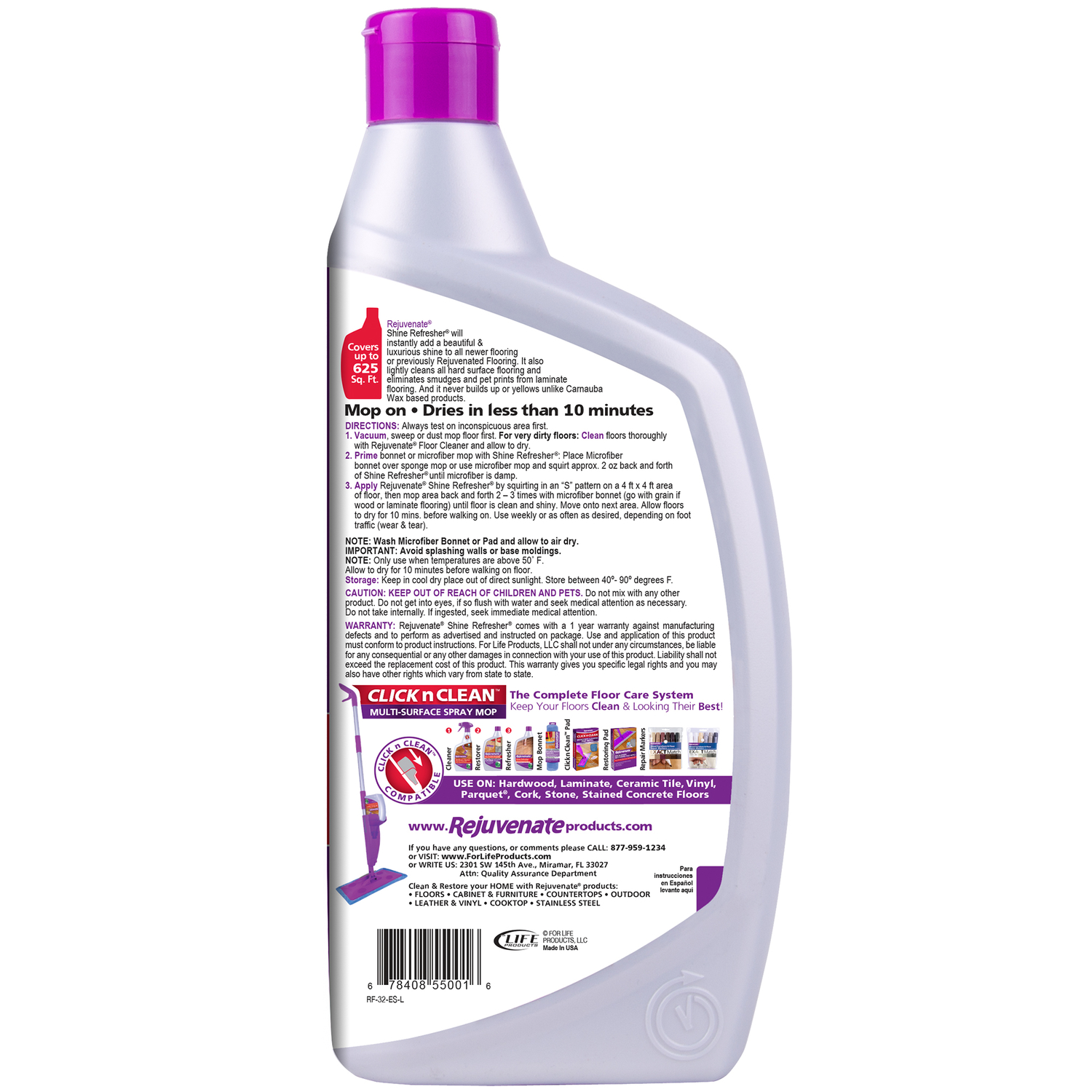 Rejuvenate Semi-Gloss Floor Polish Liquid 32 oz