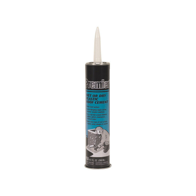 Premier Asphalt Wet/Dry Surface Roof Cement 10.1 oz. Black
