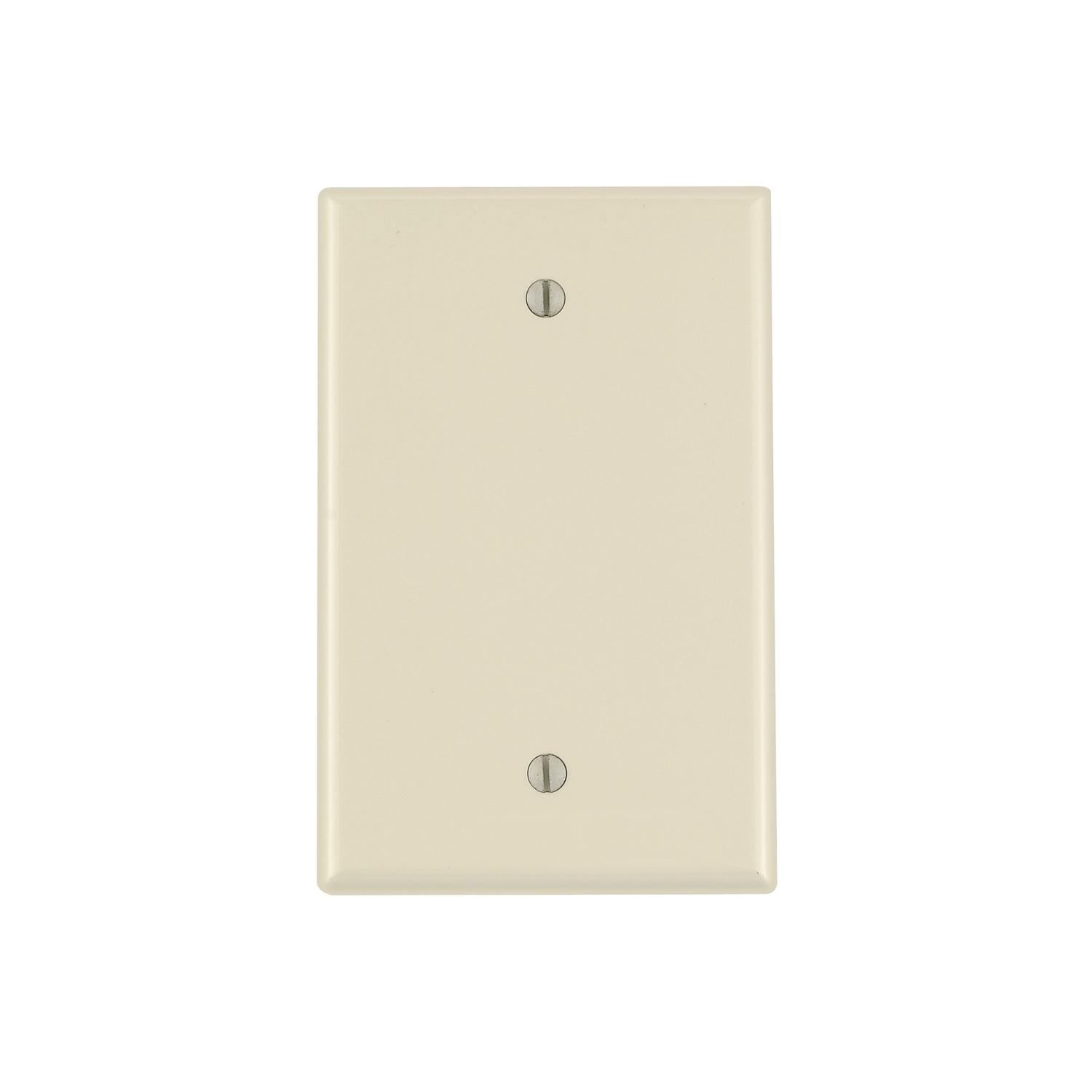 Leviton Ivory 1 gang Nylon Blank Wall Plate 1 pk