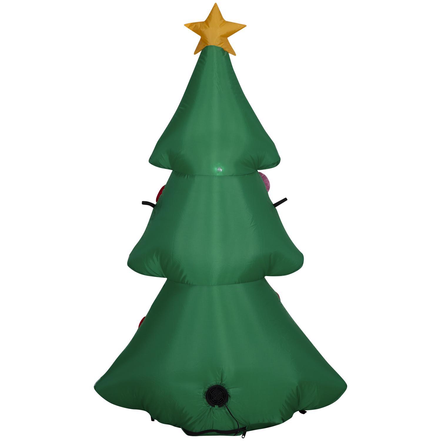 Gemmy Inflatable Christmas Tree with Snowy Layers 48 in. Inflatable