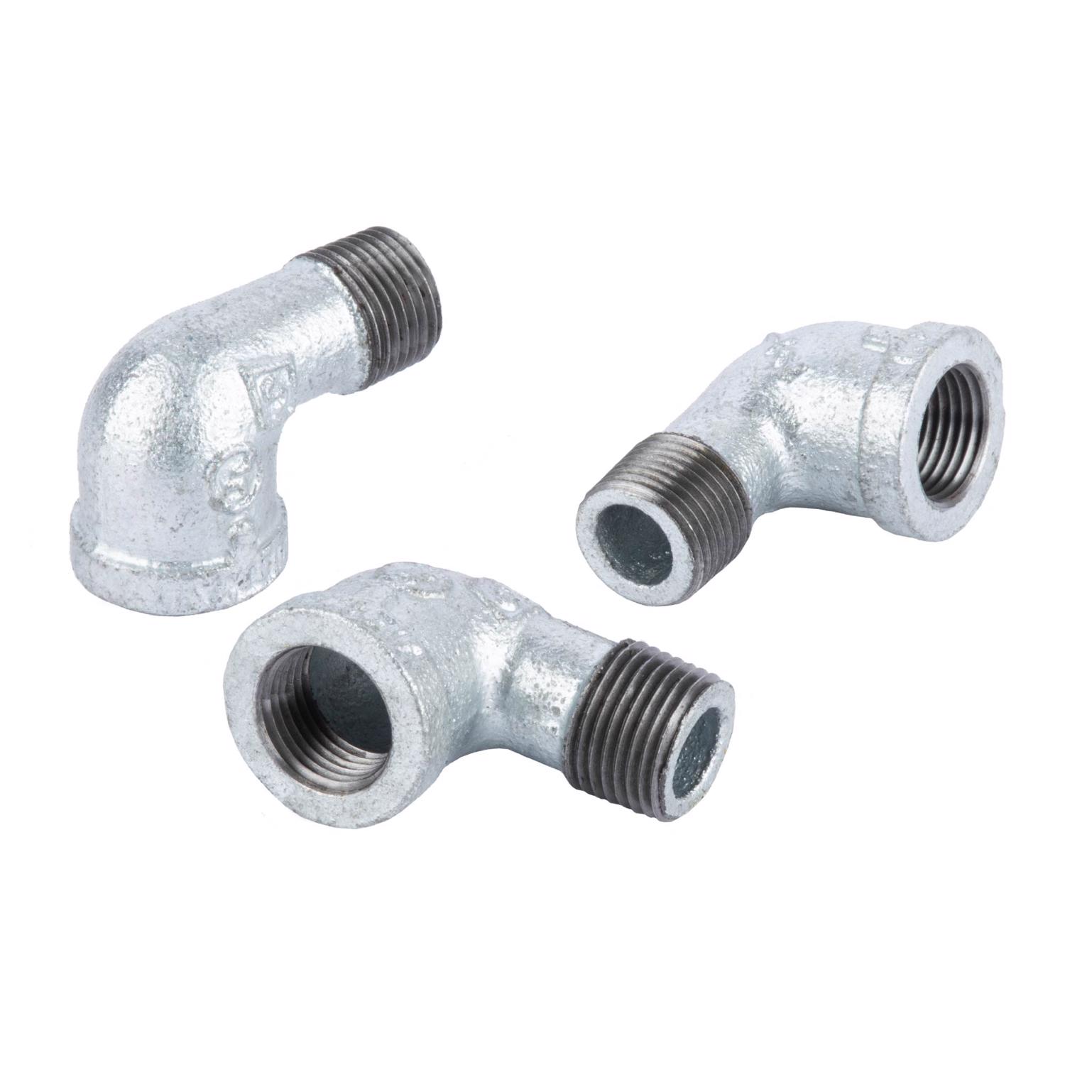 STZ Industries 2 in. FIP each X 2 in. D MIP Galvanized Malleable Iron 90 Degree Street Elbow