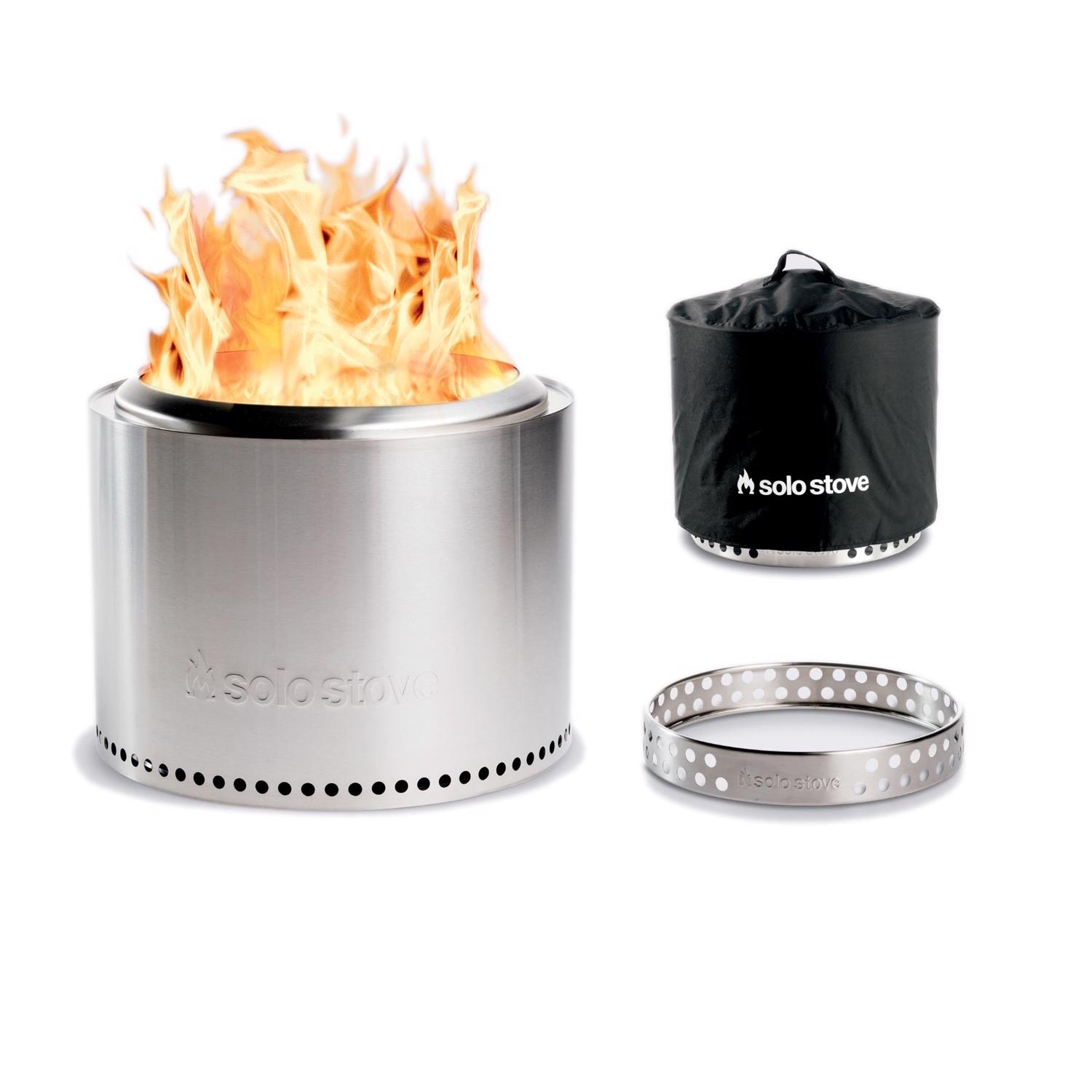 Solo Stove Bonfire 19.5" Stainless Steel Round Wood Fire Pit