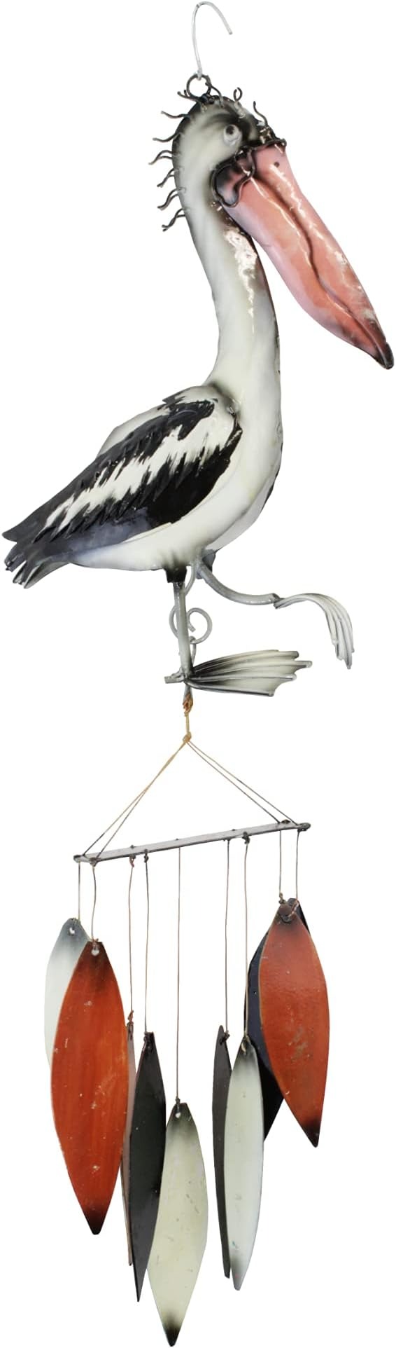 Cohasset Pelican Metal Wind Chime - Sustainable Yard Art