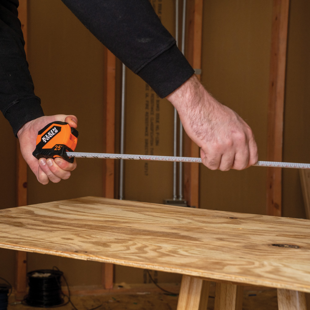 Klein Tape Measure, 25-Foot Compact, Double-Hook