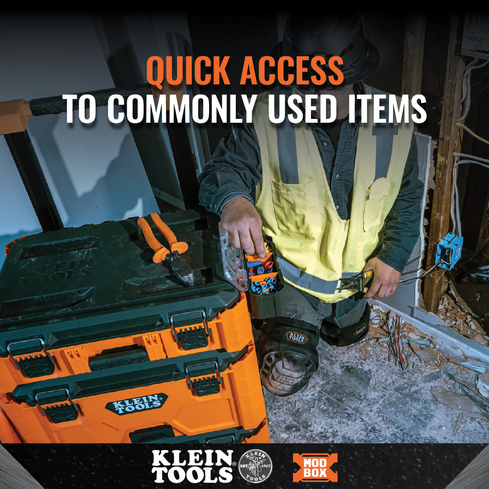 Klein MODbox Parts Bin Rail Attachment
