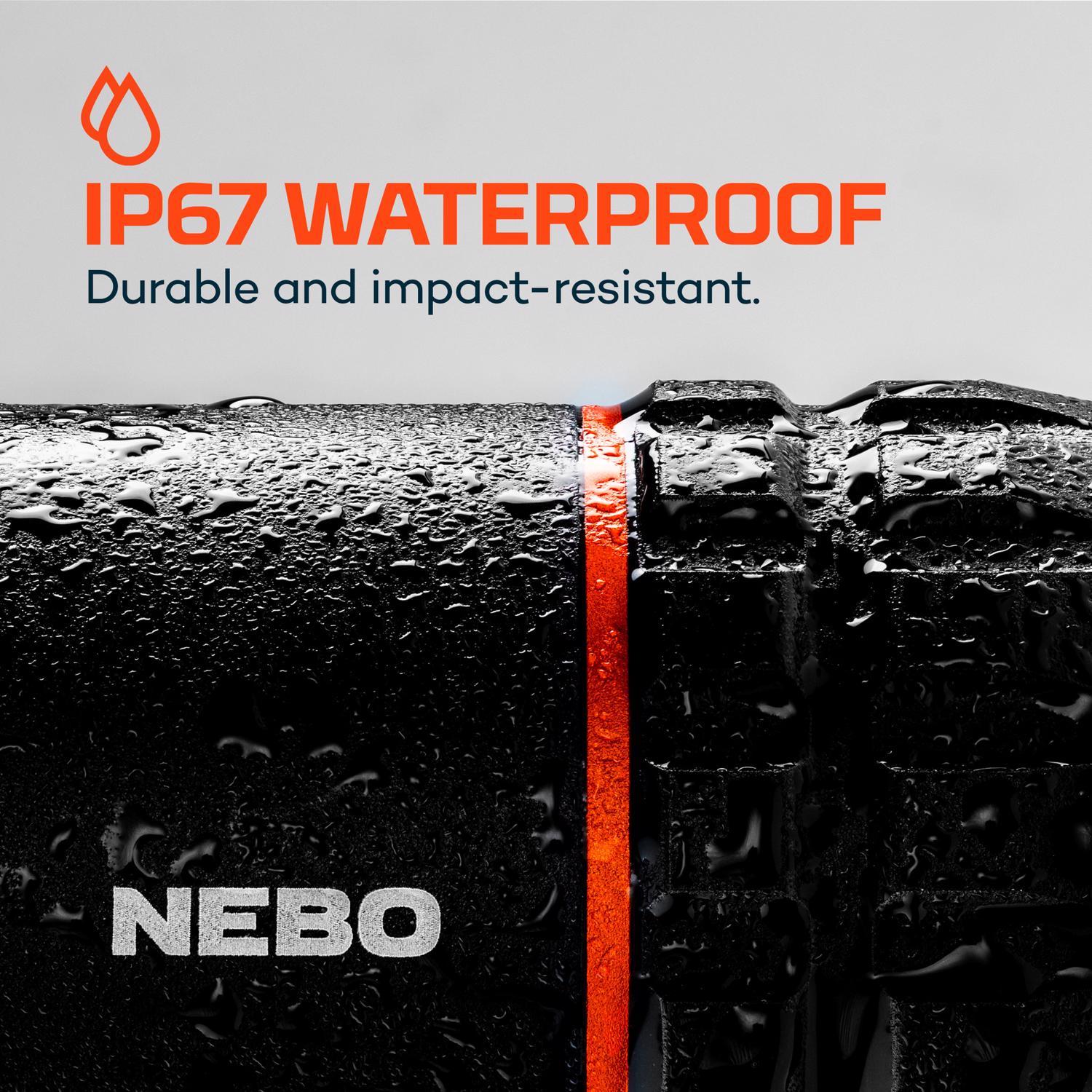 NEBO Slyde King 1000 lm Black LED Rechargeable Work Light Flashlight 18650 Battery