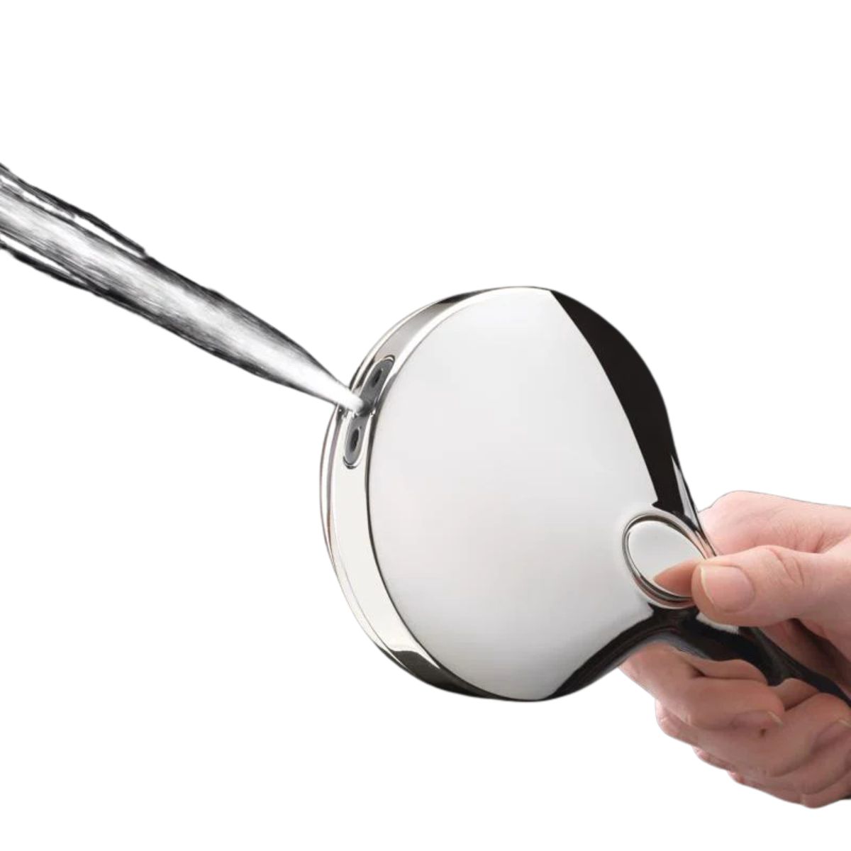 Oakbrook Collection Brushed Chrome ABS Plastic 6 settings Handheld Showerhead 1.8 gpm