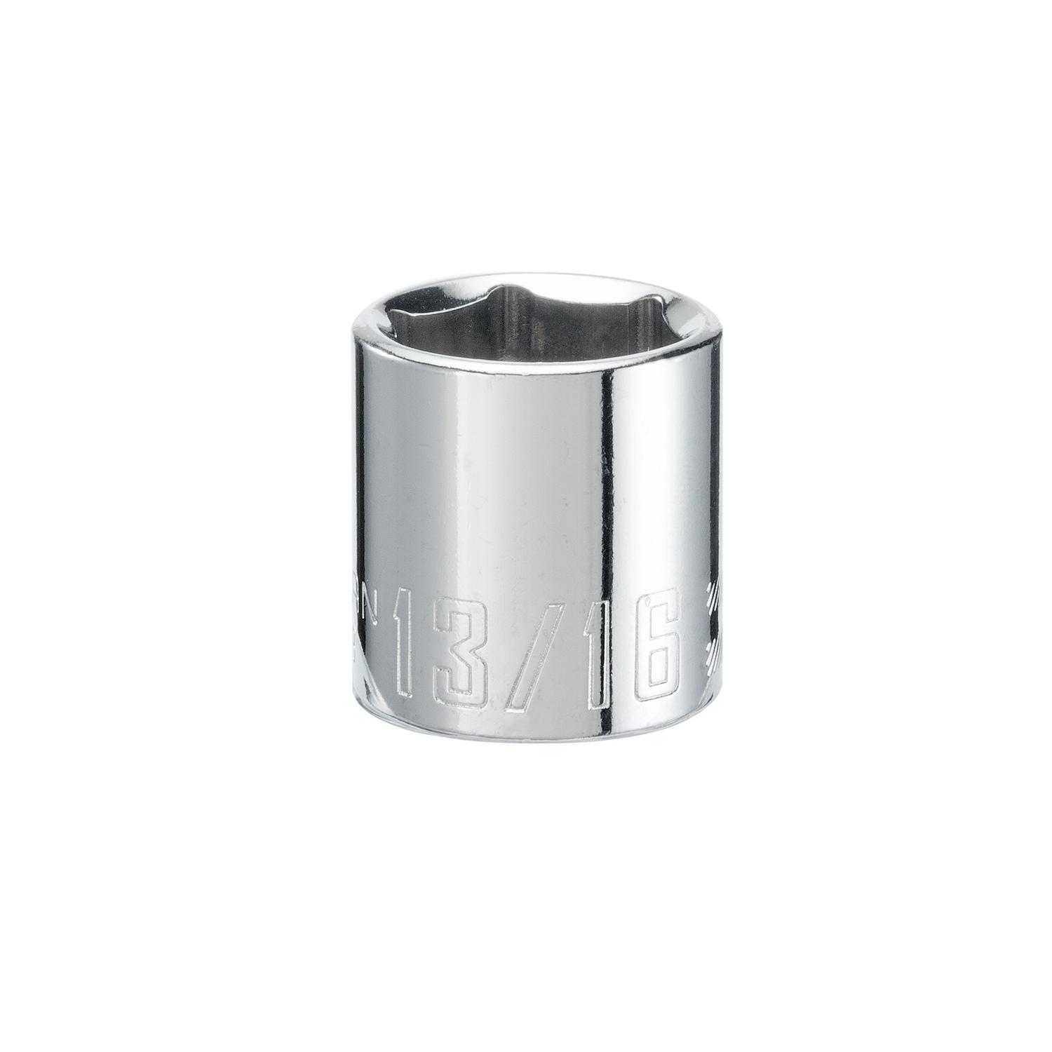 Craftsman 13/16 in. X 3/8 in. drive SAE 6 Point Standard Shallow Socket 1 pc