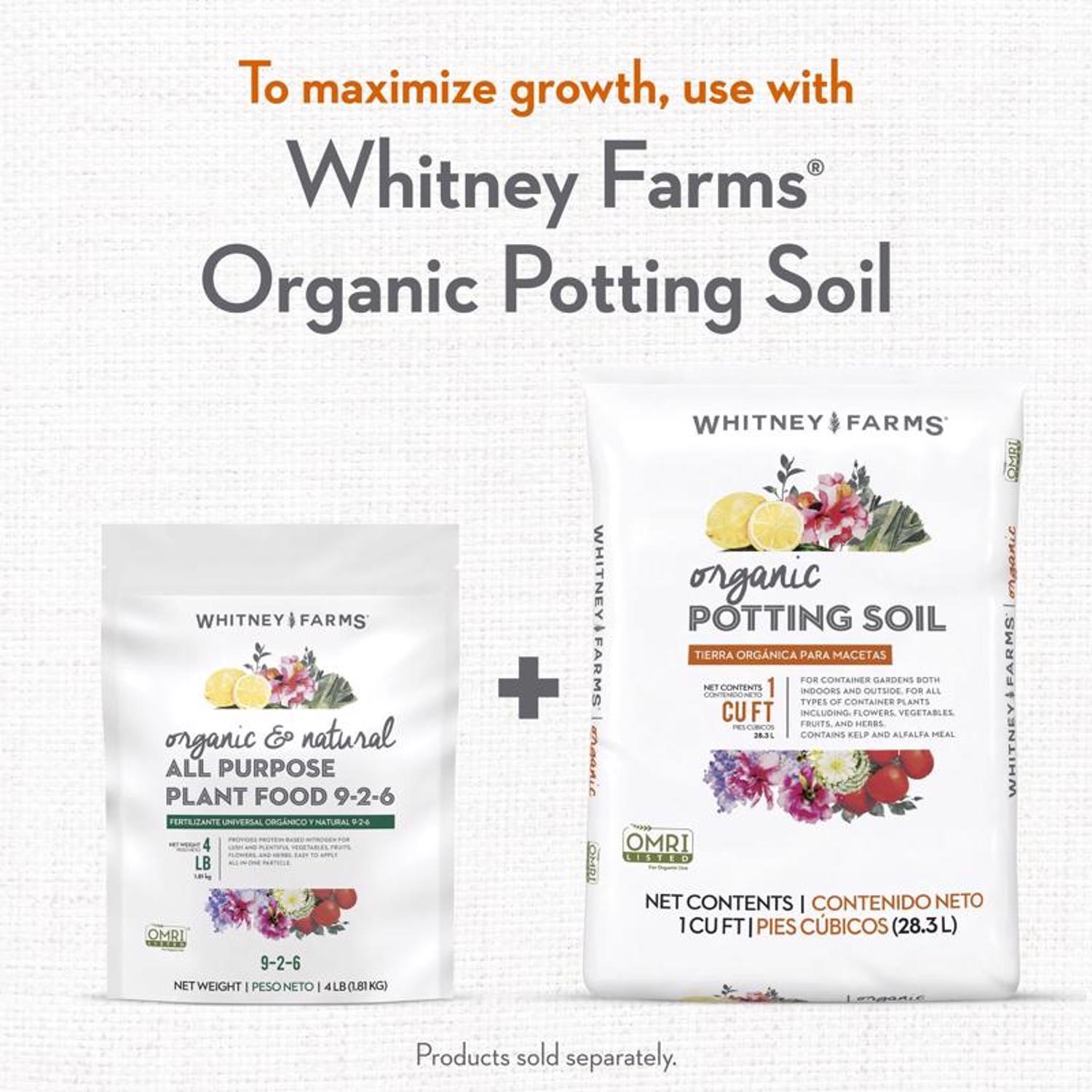Whitney Farms Organic Granules All Purpose Plant Food 4 lb.