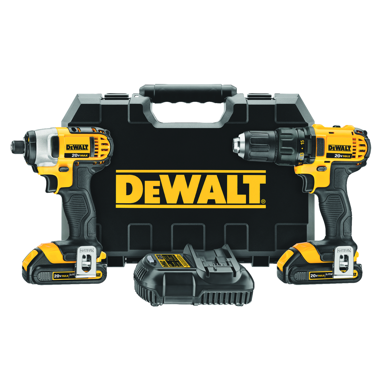 DEWALT 20V MAX Cordless Brushed 2 Tool Combo Kit
