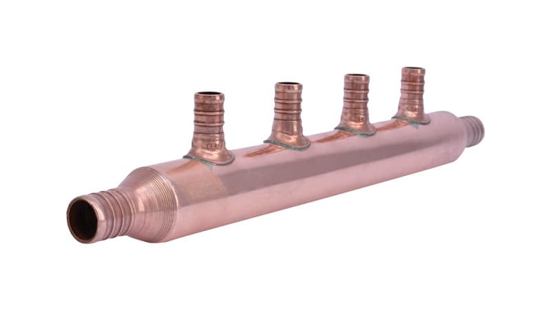 SharkBite 3/4 in. Crimp X 1/2 in. D Crimp 4 Port Manifold