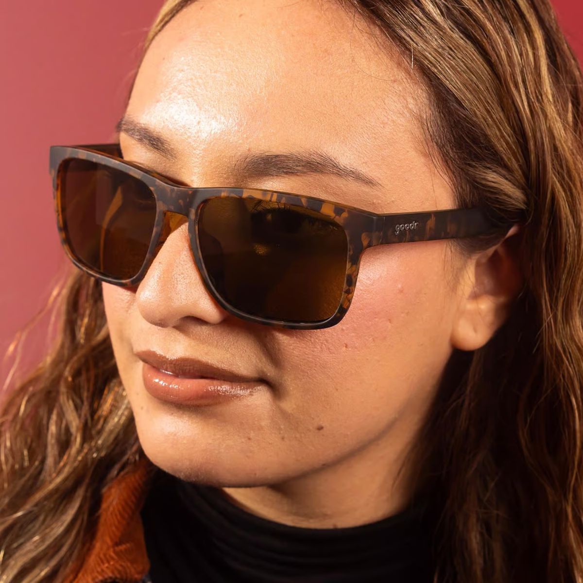 goodr Grand G - Certified Pet Psychic Sunglasses Unisex Brown Tort Frame Brown Lens Polarized