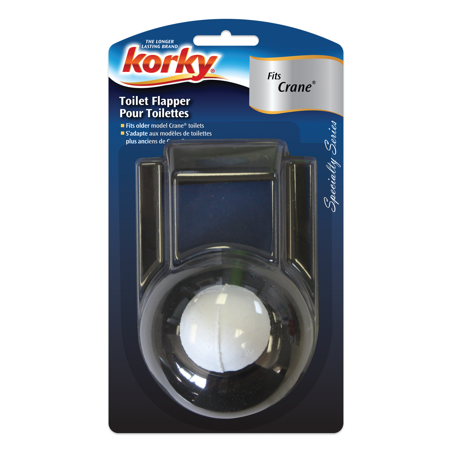 Korky Fits Crane Toilet Flapper
